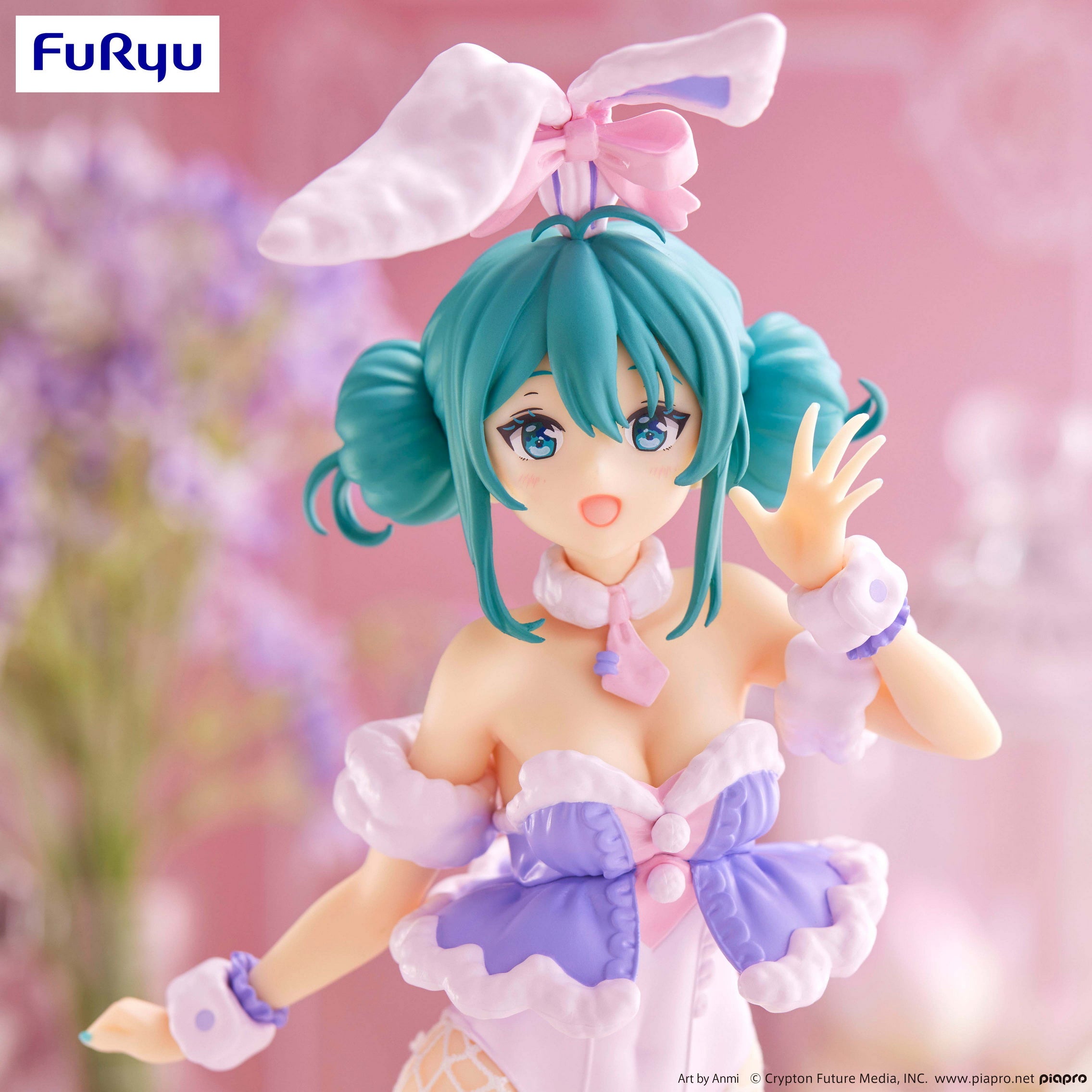 IN-STOCK FuRyu - Vocaloid BiCute Bunnies Figure - Hatsune Miku: White Rabbit Purple Color Ver.