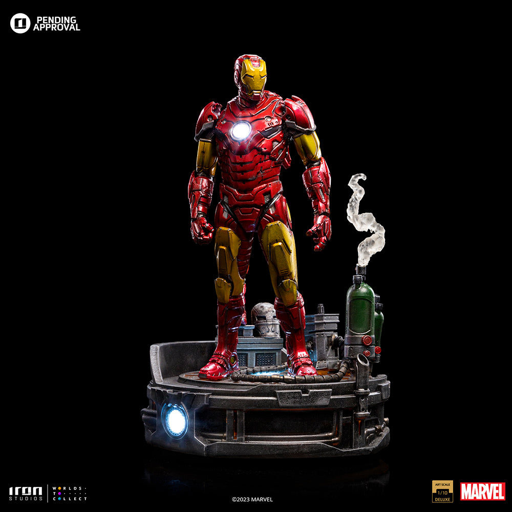 PRE-ORDER Iron Studios - Art Scale - Marvel Comics - Deluxe Iron Man Unleashed 1/10