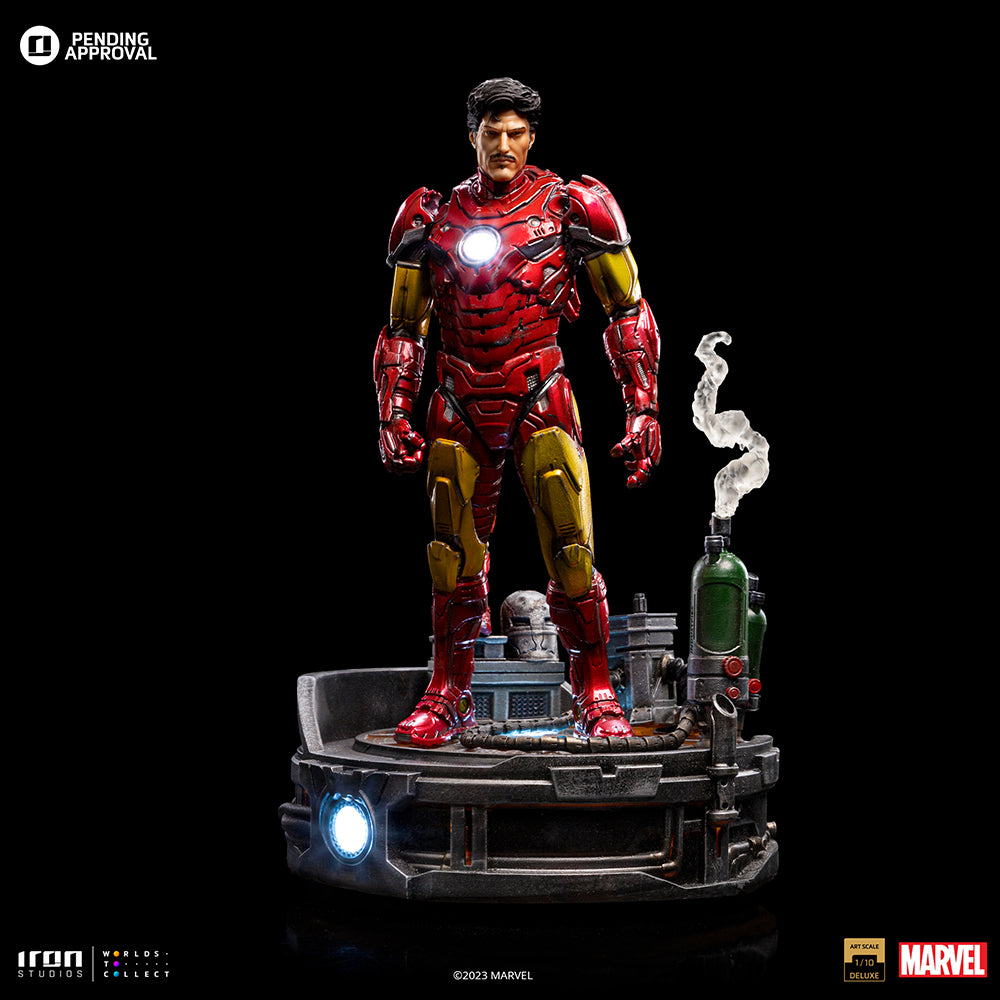 PRE-ORDER Iron Studios - Art Scale - Marvel Comics - Deluxe Iron Man Unleashed 1/10