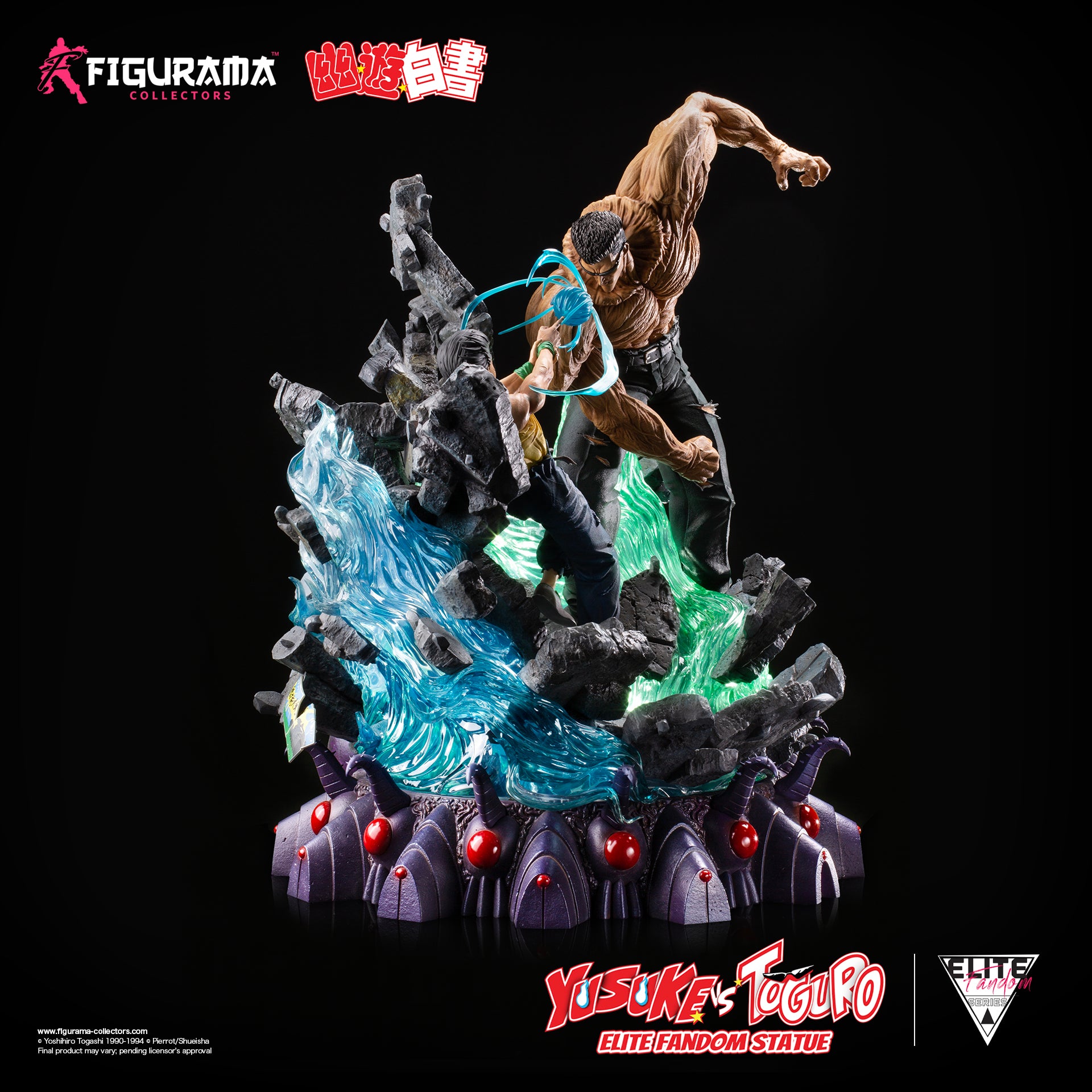 PRE-ORDER Figurama Collectors - Elite Fandom Statue - Yu Yu Hakusho - Yusuke Urameshi Vs. Toguro Younger 1/6