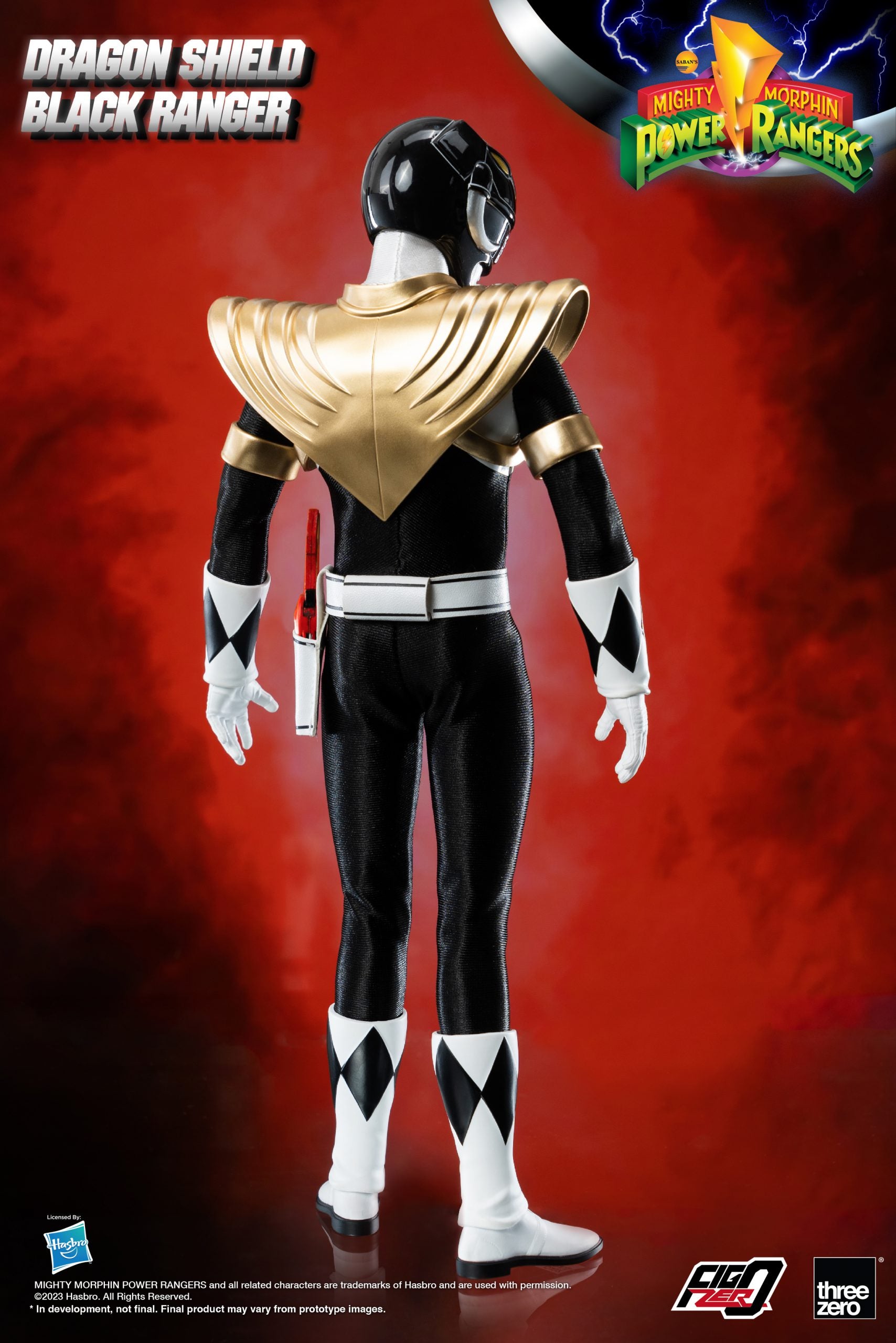 PRE-ORDER threezero - FigZero - Mighty Morphin Power Rangers - Dragon Shield Black Ranger 1/6
