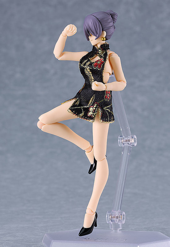 PRE-ORDER Max Factory - figma Styles - Mini Skirt Chinese Dress: Black