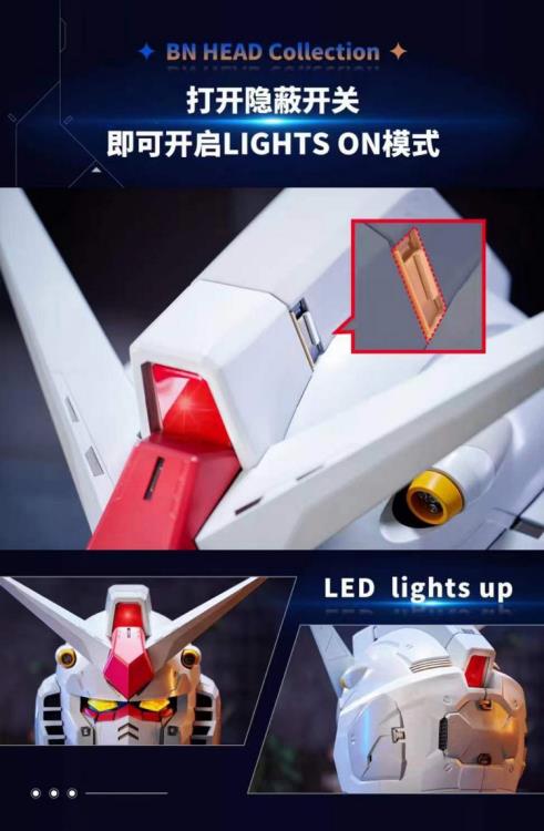 PRE-ORDER Bandai - Mobile Suit Gundam BN Head Collection Vol.1 - RX-78-2 Gundam Head Sculpt