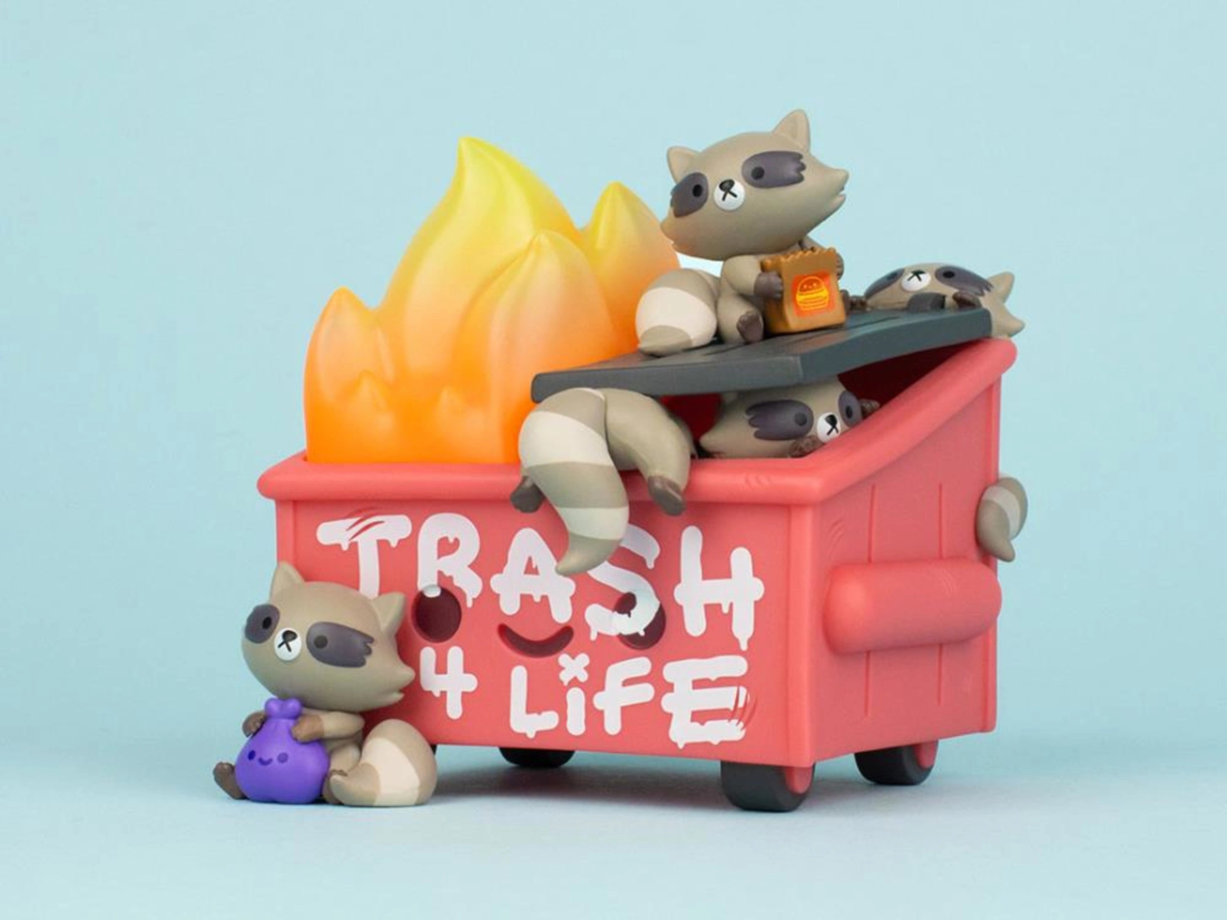 PRE-ORDER 100% Soft - Dumpster Fire - Trash Panda Dumpster Fire