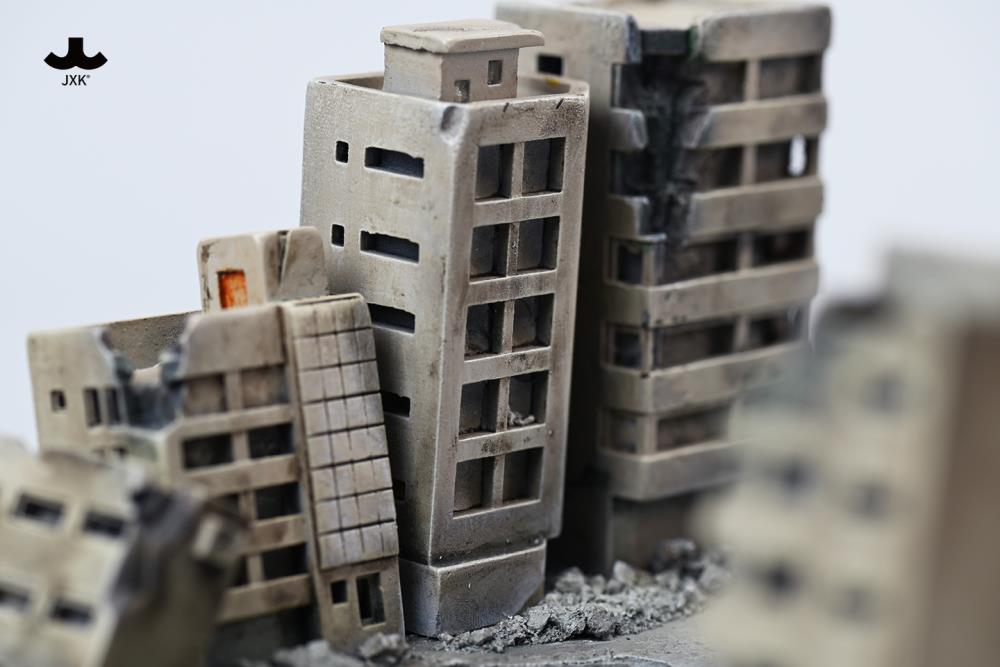 PRE-ORDER JXK Studio - Kitty Kaiju - Meowzilla: Destroyed City Diorama