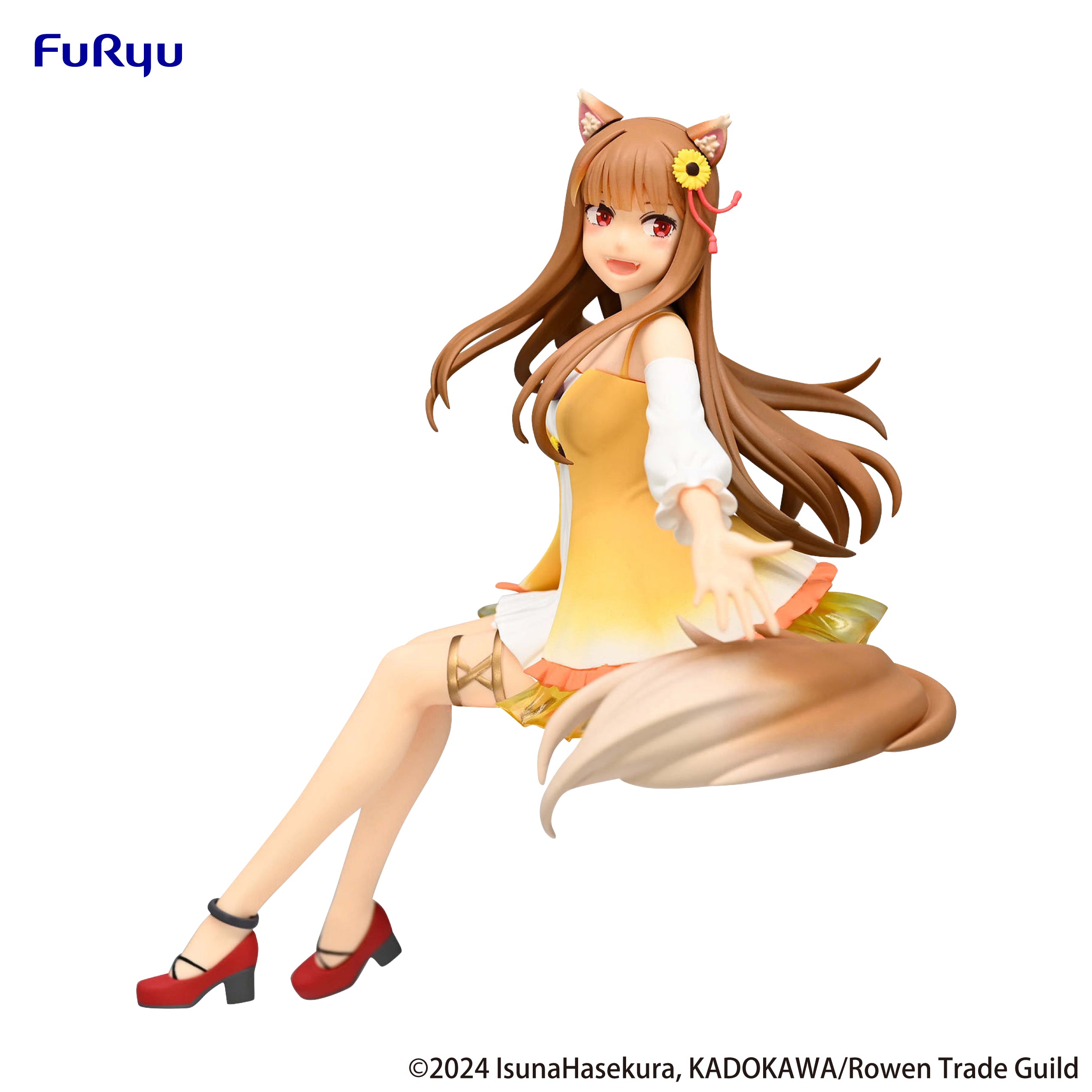 IN-STOCK FuRyu - Spice and Wolf: Merchant Meets the Wise Wolf Noodle Stopper Figure - Holo: Himawari One Piece Ver.