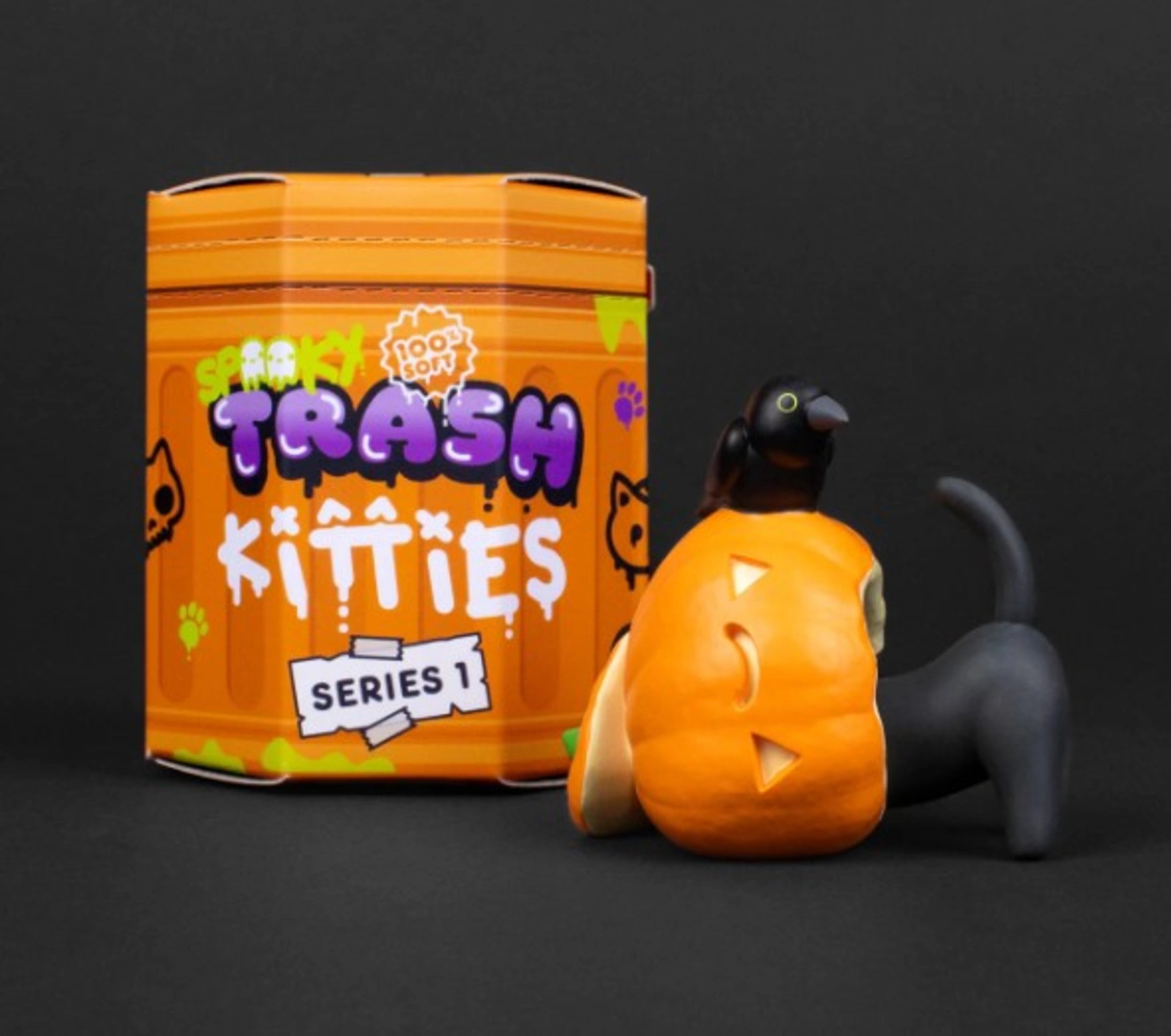 IN-STOCK 100% Soft - Spooky Trash Kitties  Series 1