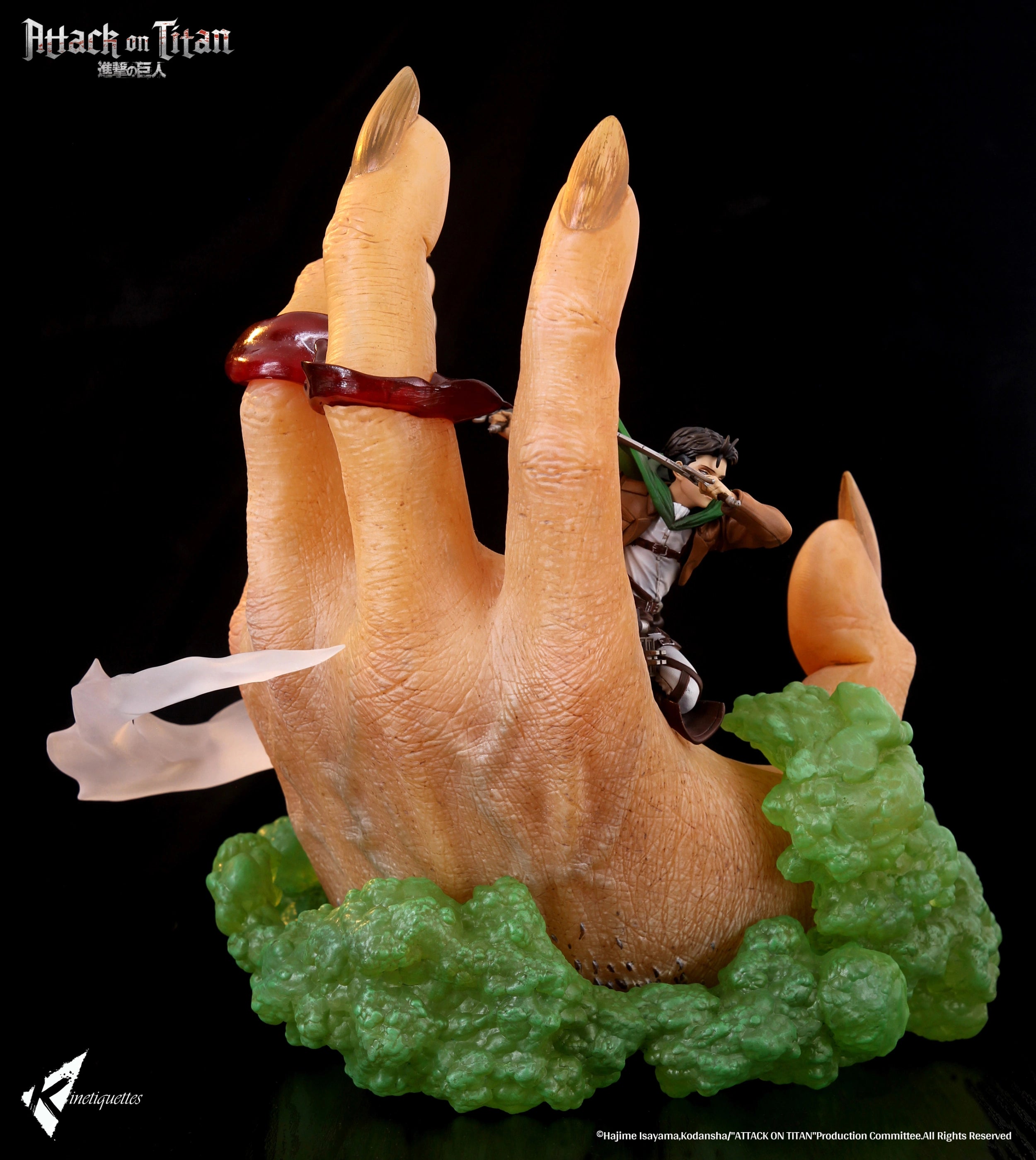PRE-ORDER Kinetiquettes - Attack on Titan - Levi Ackerman vs Beast Titan 1/10