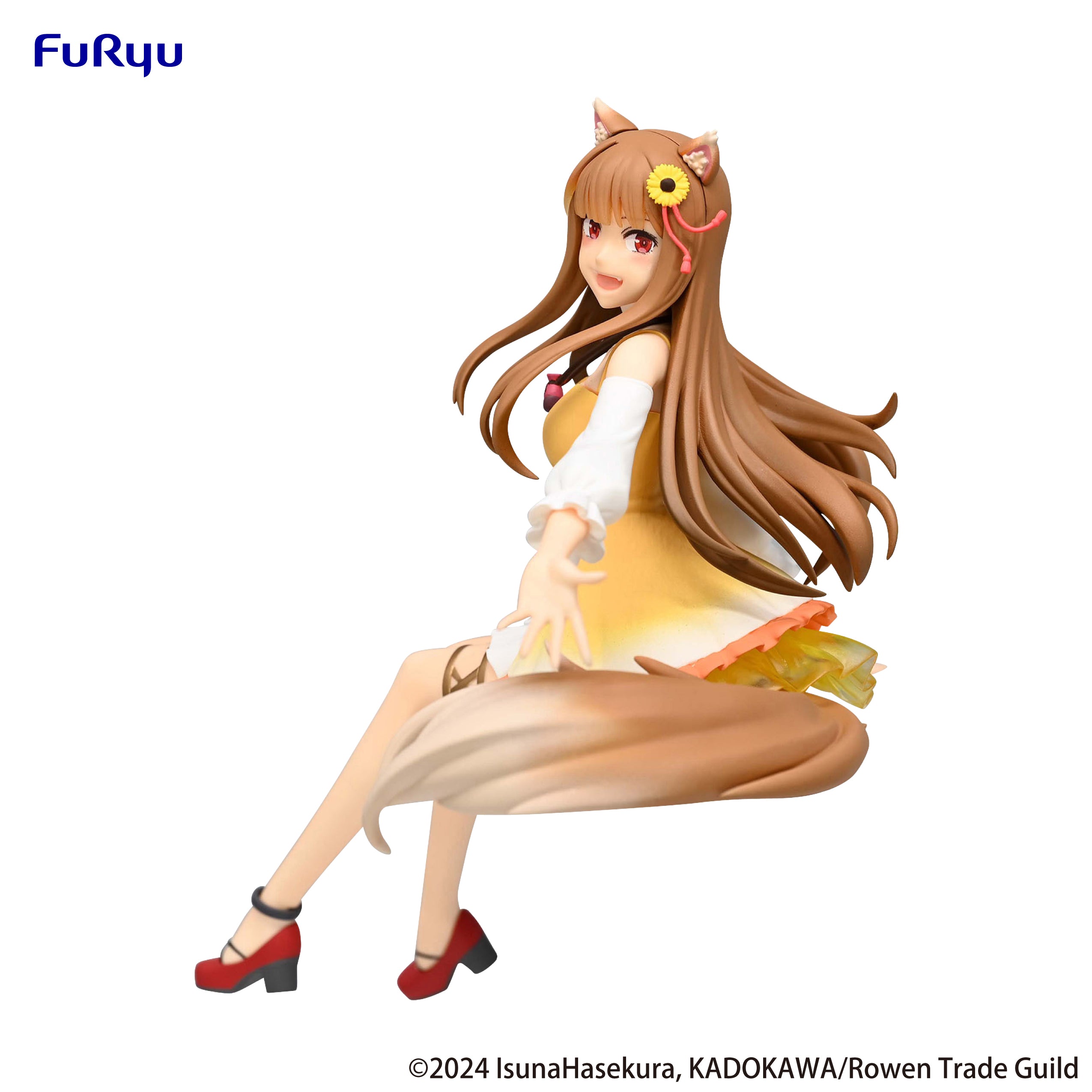 IN-STOCK FuRyu - Spice and Wolf: Merchant Meets the Wise Wolf Noodle Stopper Figure - Holo: Himawari One Piece Ver.