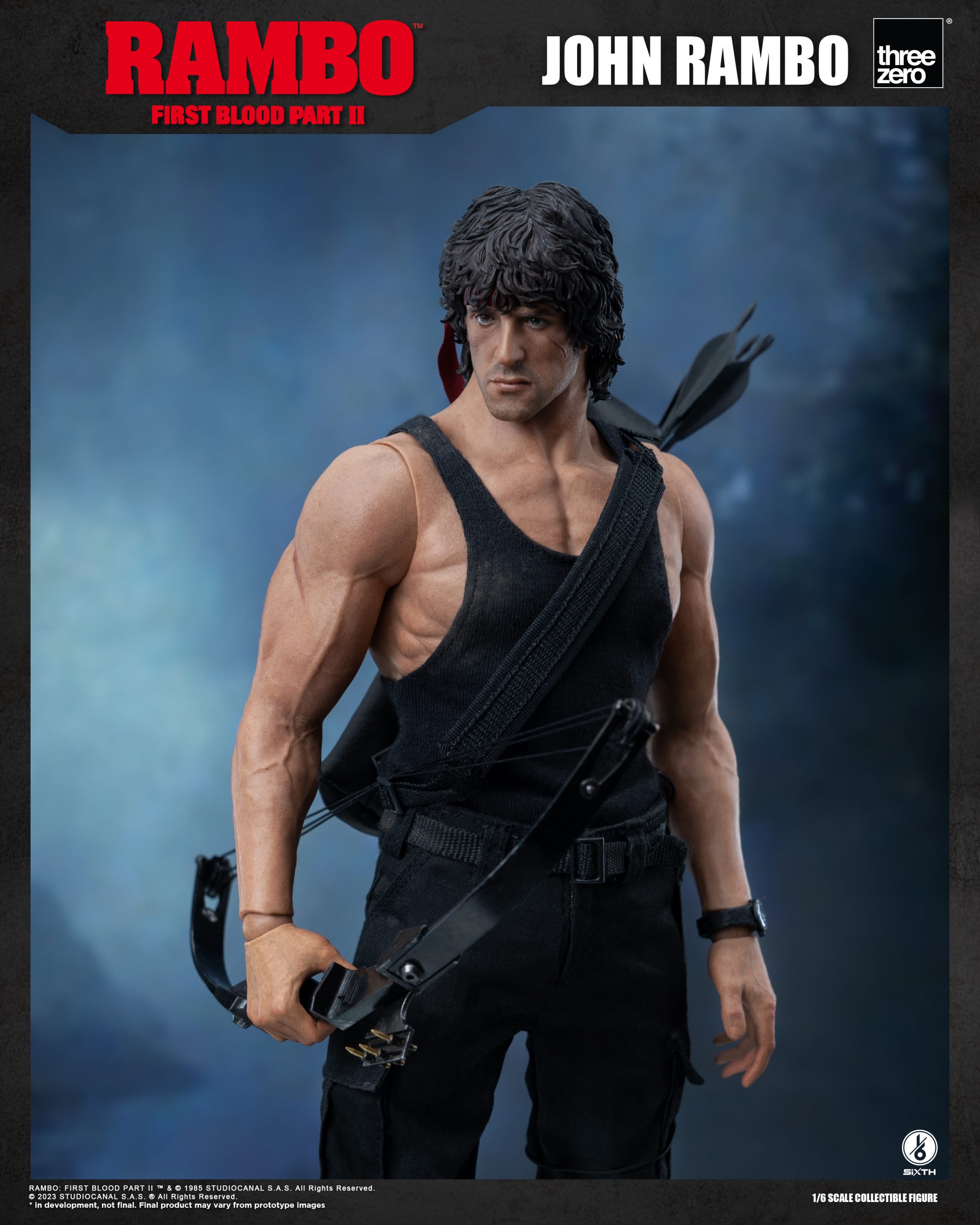PRE-ORDER threezero - Rambo: First Blood Part II - John Rambo 1/6