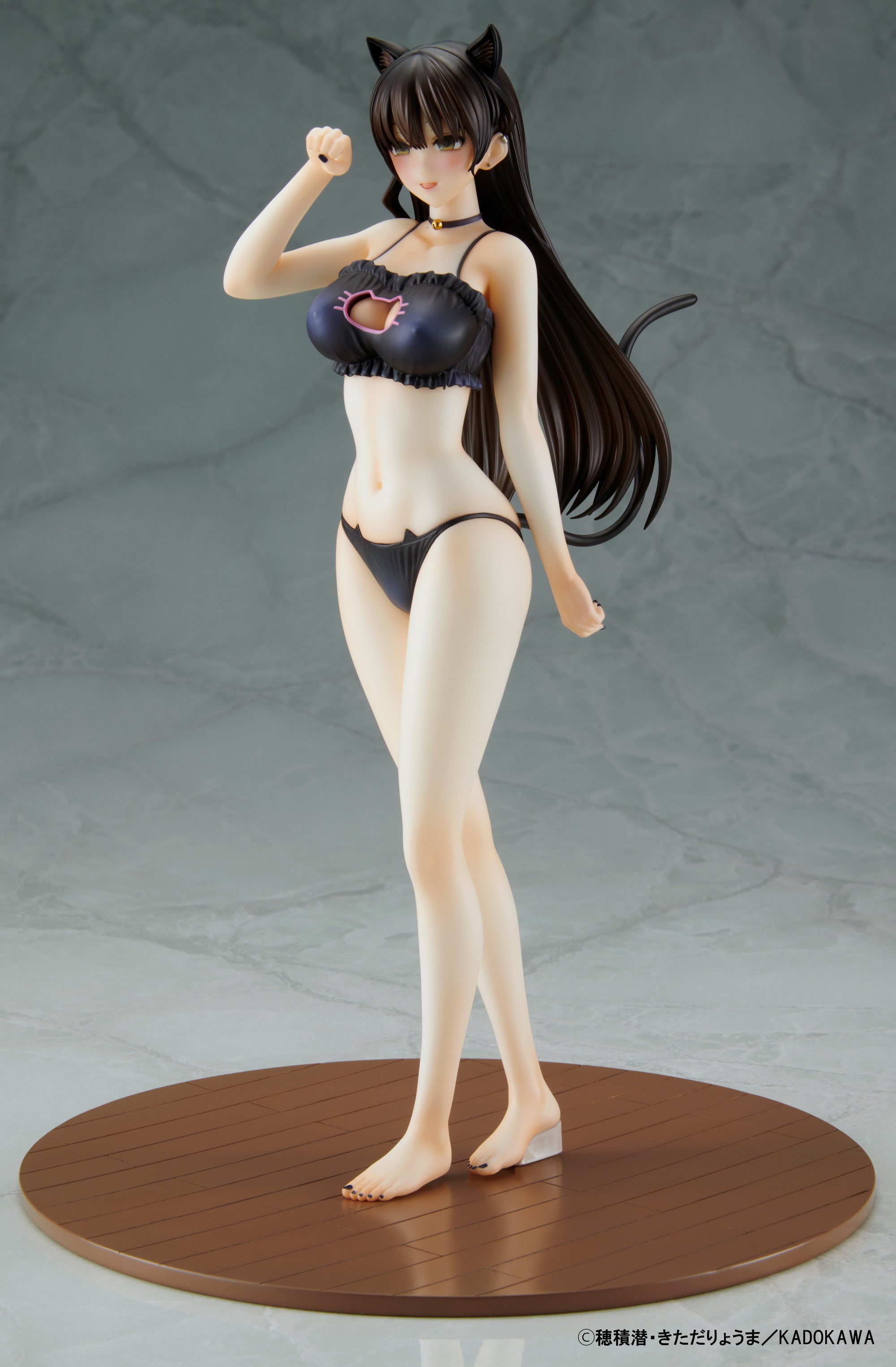 PRE-ORDER Kaitendo - The Story of a Manga Artist Who Was Imprisoned by a Strange High School Girl - Konata: Competition Swimsuit & Cat Lingerie Costume Set 1/6