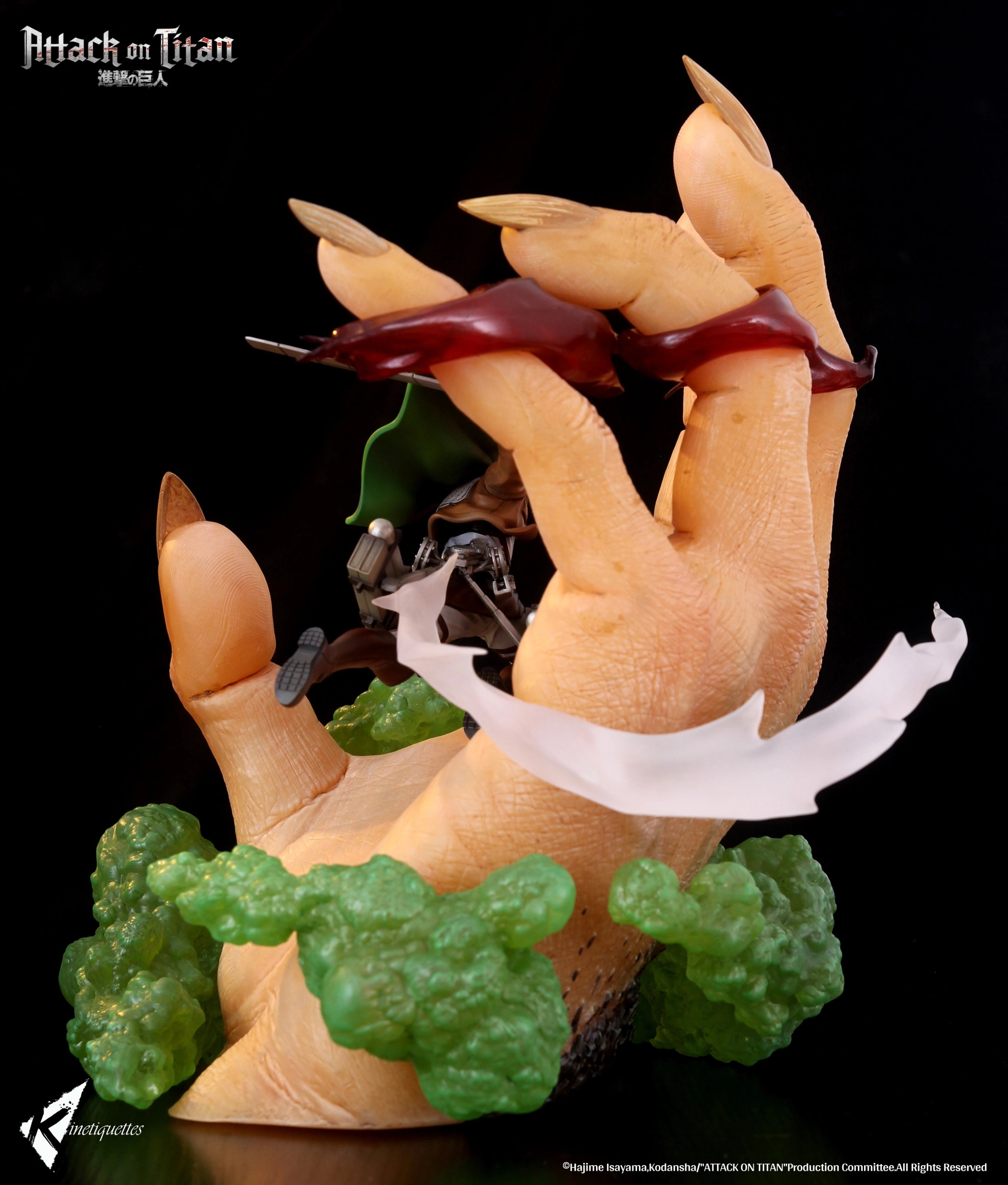PRE-ORDER Kinetiquettes - Attack on Titan - Levi Ackerman vs Beast Titan 1/10
