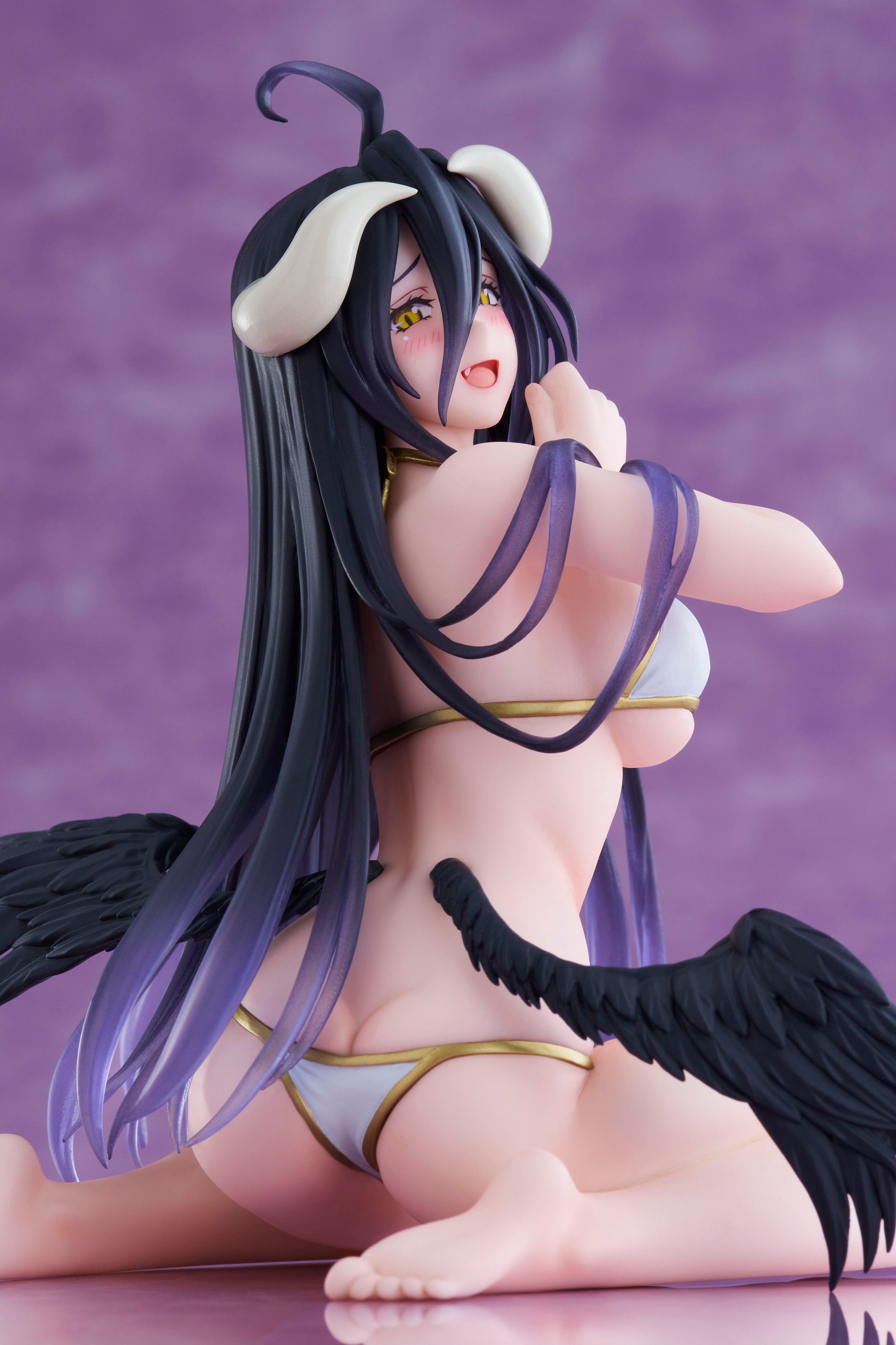PRE-ORDER Taito - Overlord IV Desktop Cute Figure - Albedo: Swimsuit Ver.