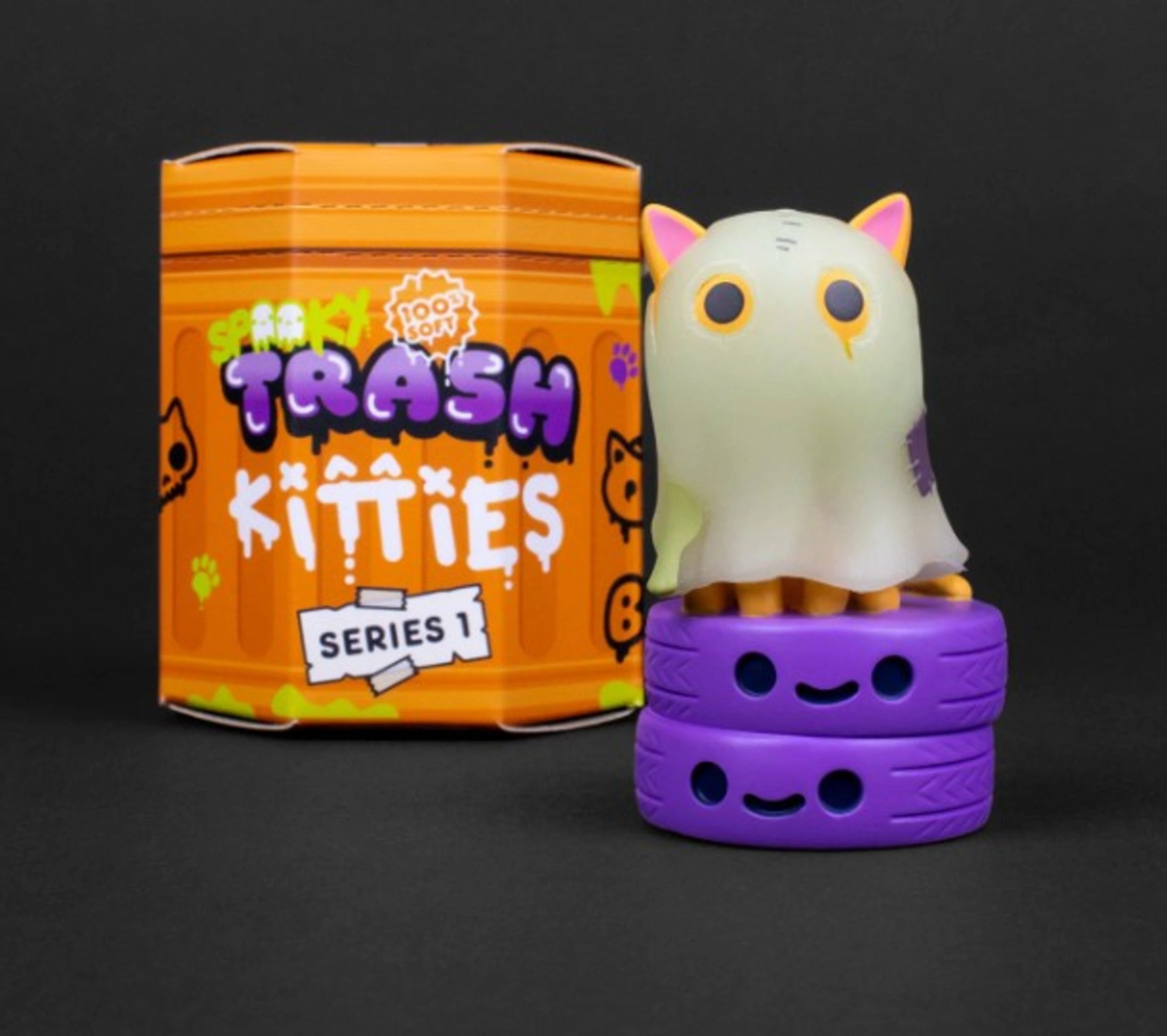IN-STOCK 100% Soft - Spooky Trash Kitties  Series 1