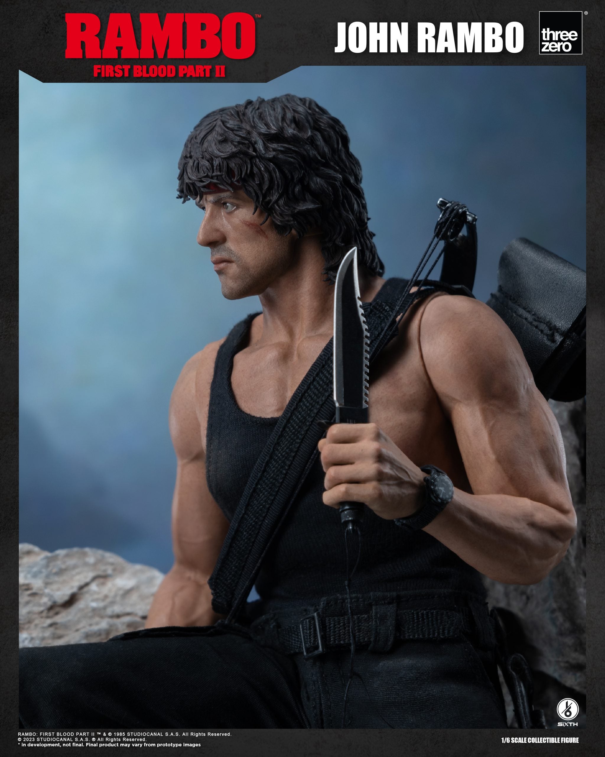 PRE-ORDER threezero - Rambo: First Blood Part II - John Rambo 1/6