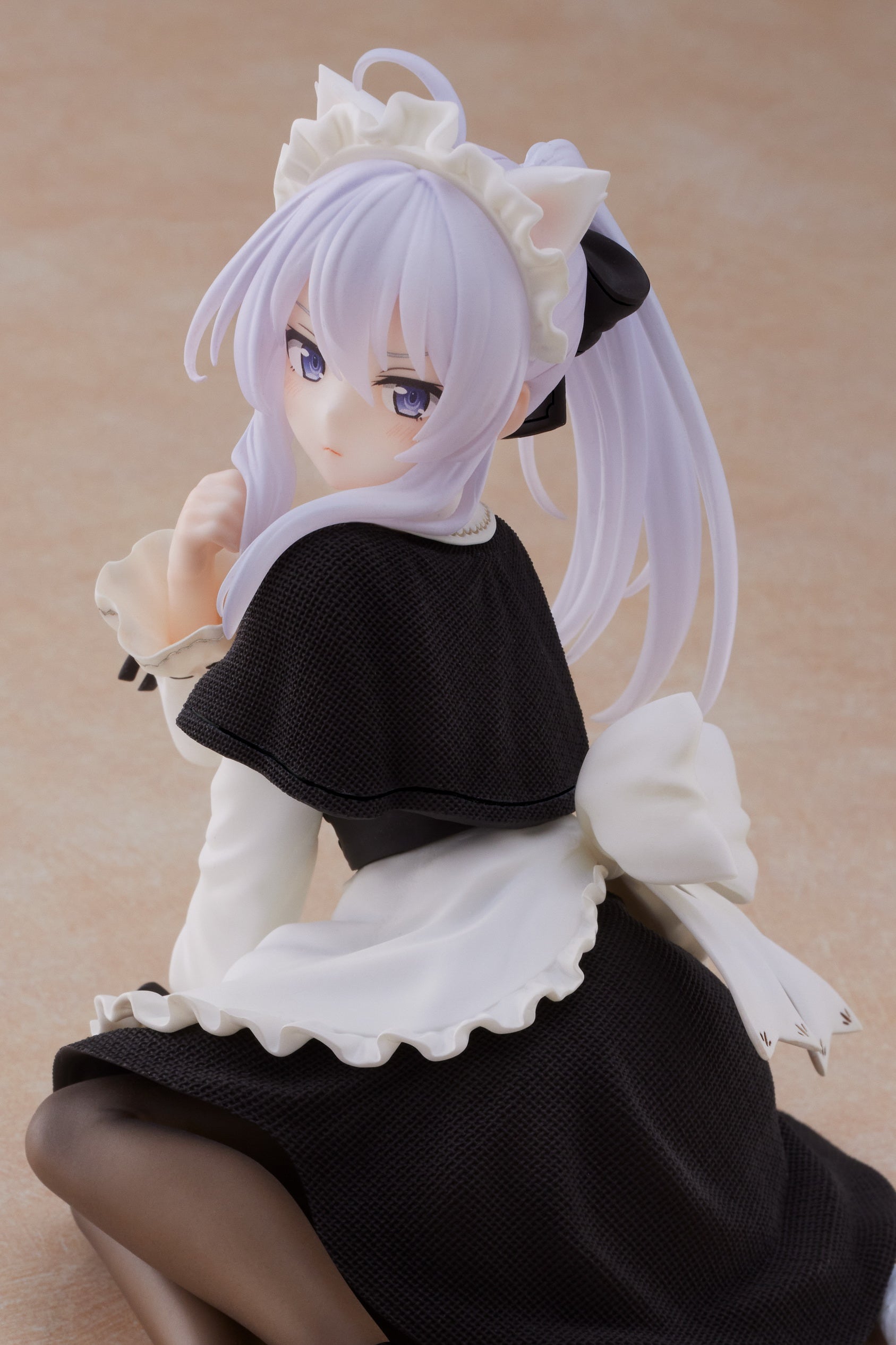 PRE-ORDER Wandering Witch: The Journey of Elaina Desktop Cute Figure - Elaina: Cat Maid Ver.