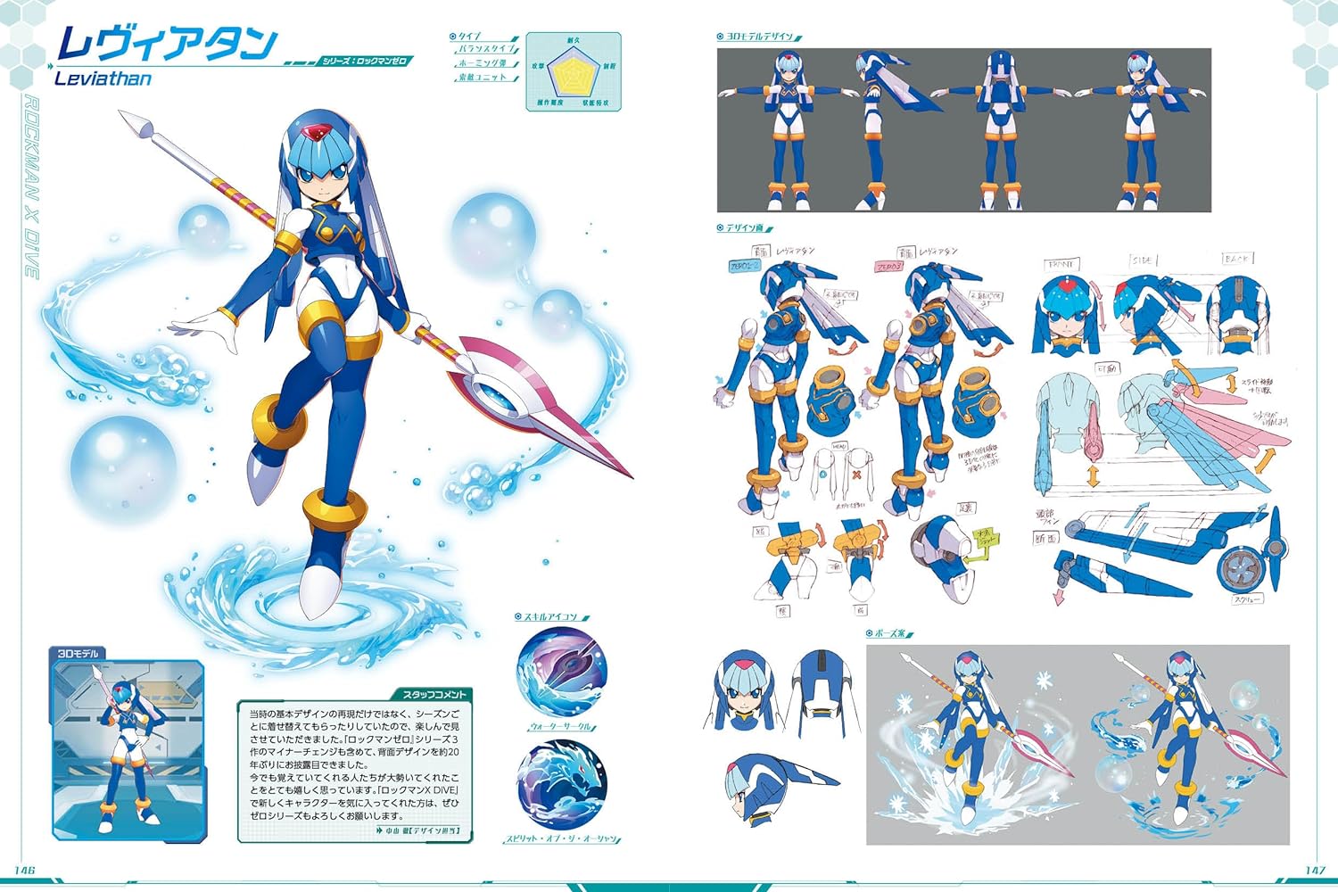 SPECIAL ORDER Genkosha - Rockman X Dive Illustration Collection [JP]