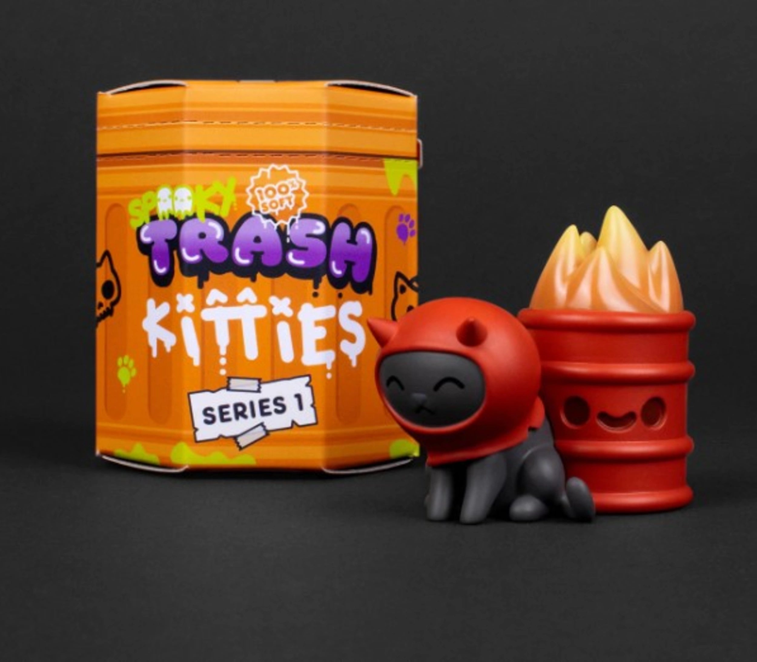 IN-STOCK 100% Soft - Spooky Trash Kitties  Series 1
