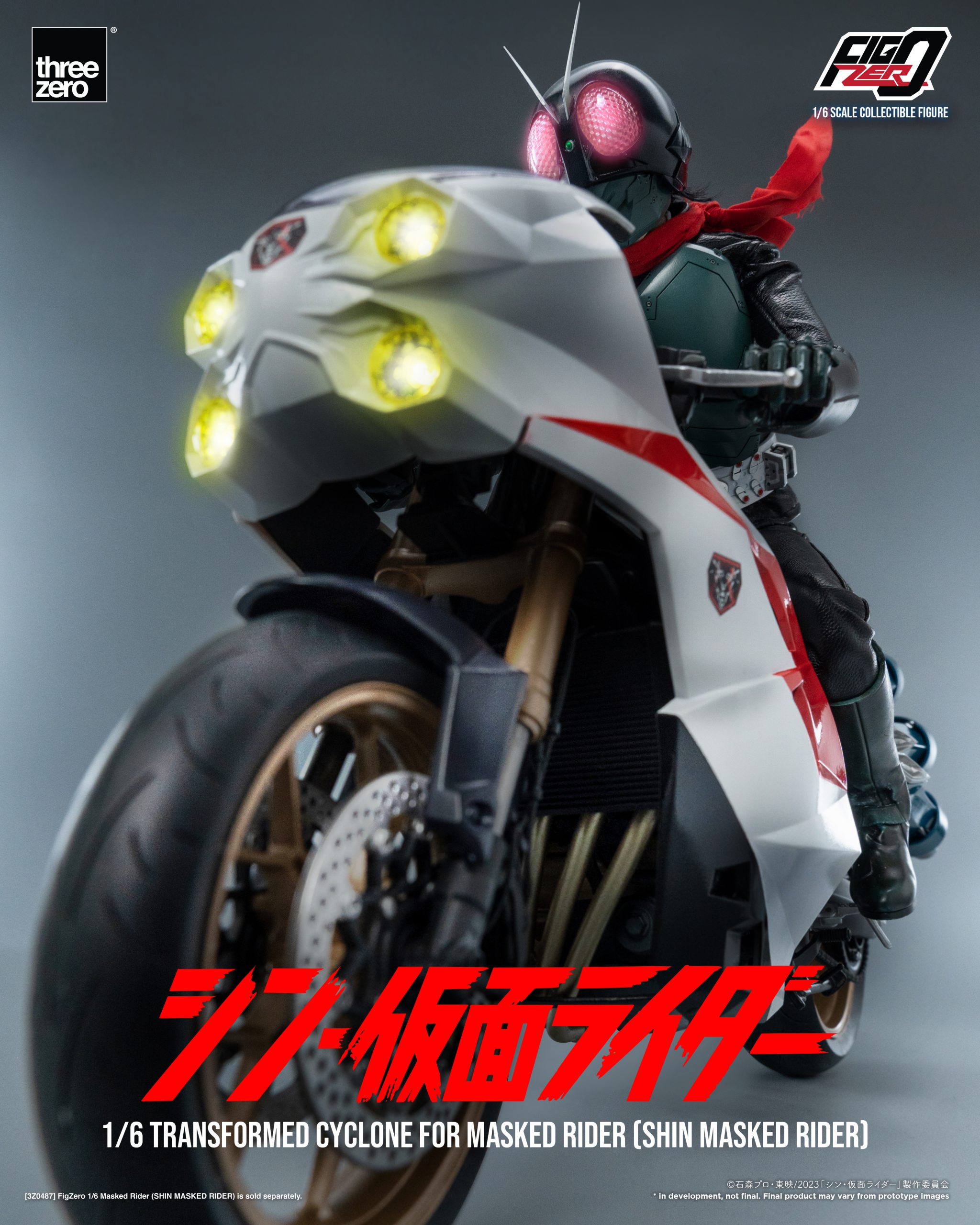 PRE-ORDER threezero - FigZero - Shin Kamen Rider - Transformed Cyclone 1/6