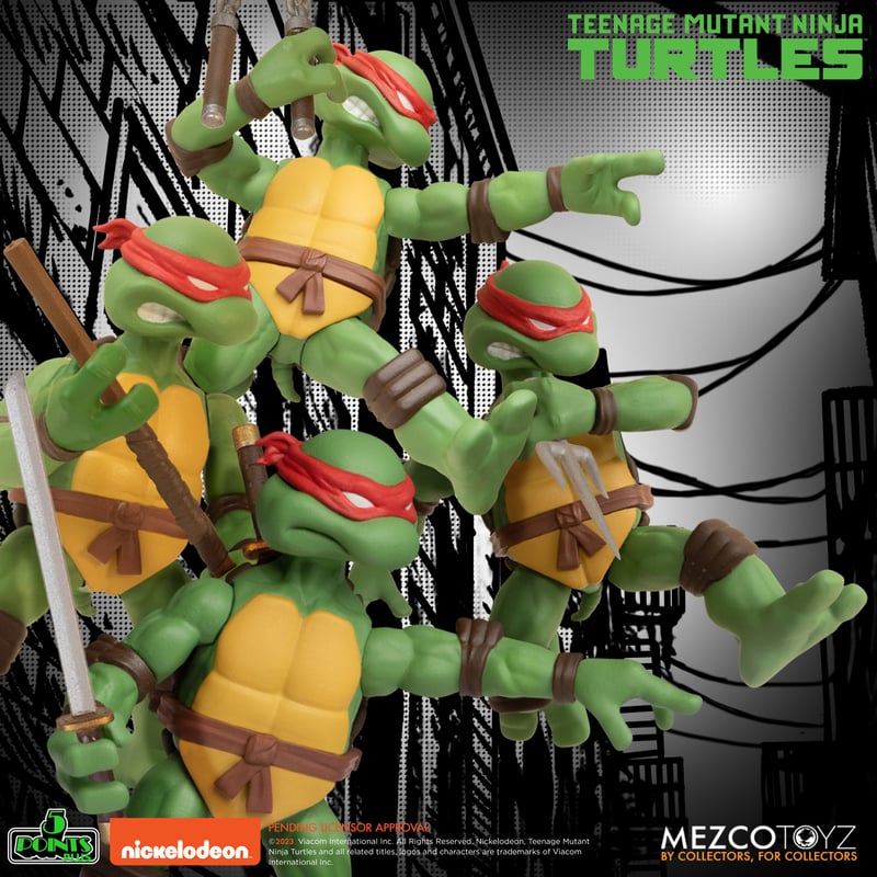 PRE-ORDER Mezco - 5 Points - Teenage Mutant Ninja Turtles Deluxe Set