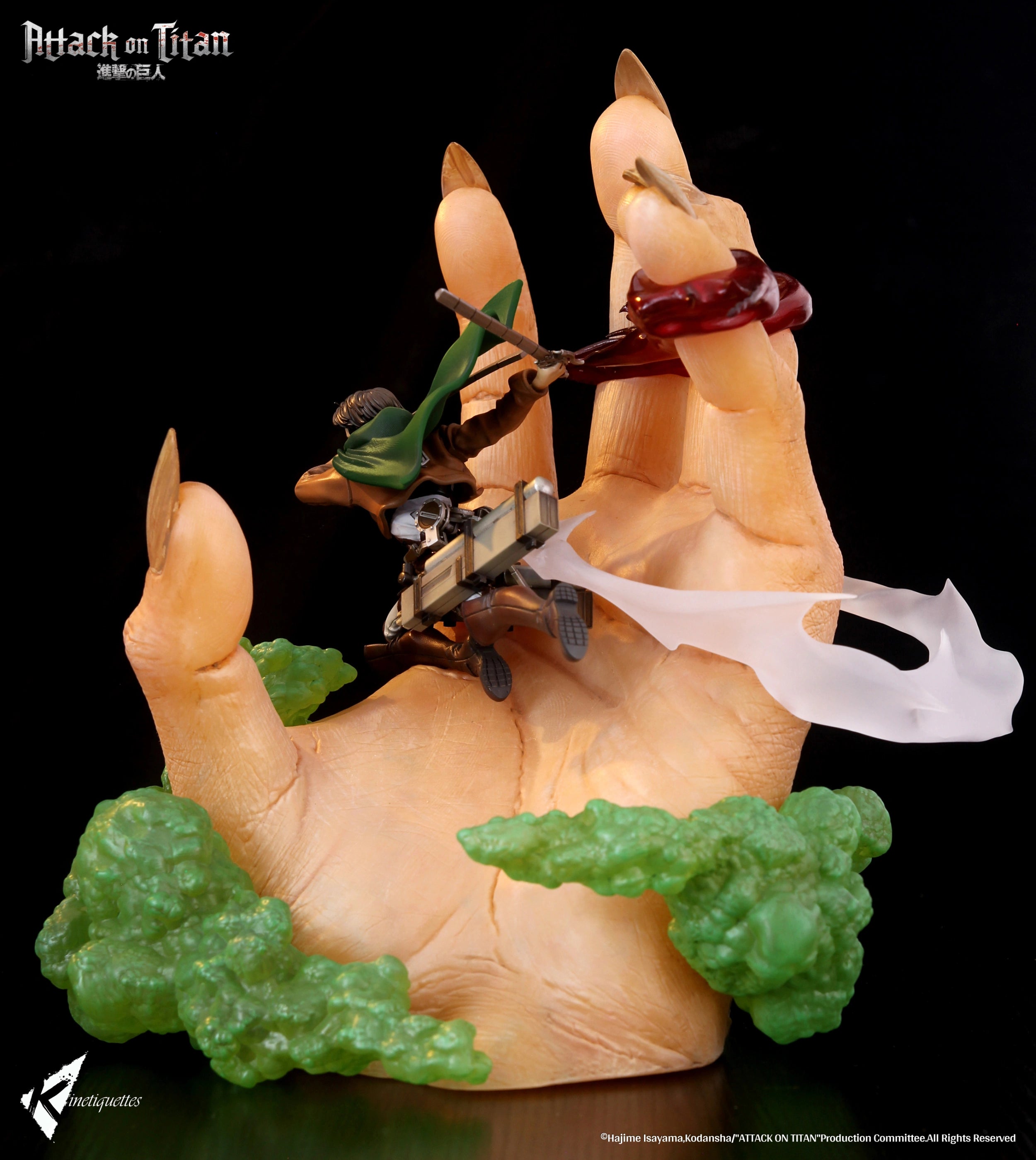 PRE-ORDER Kinetiquettes - Attack on Titan - Levi Ackerman vs Beast Titan 1/10