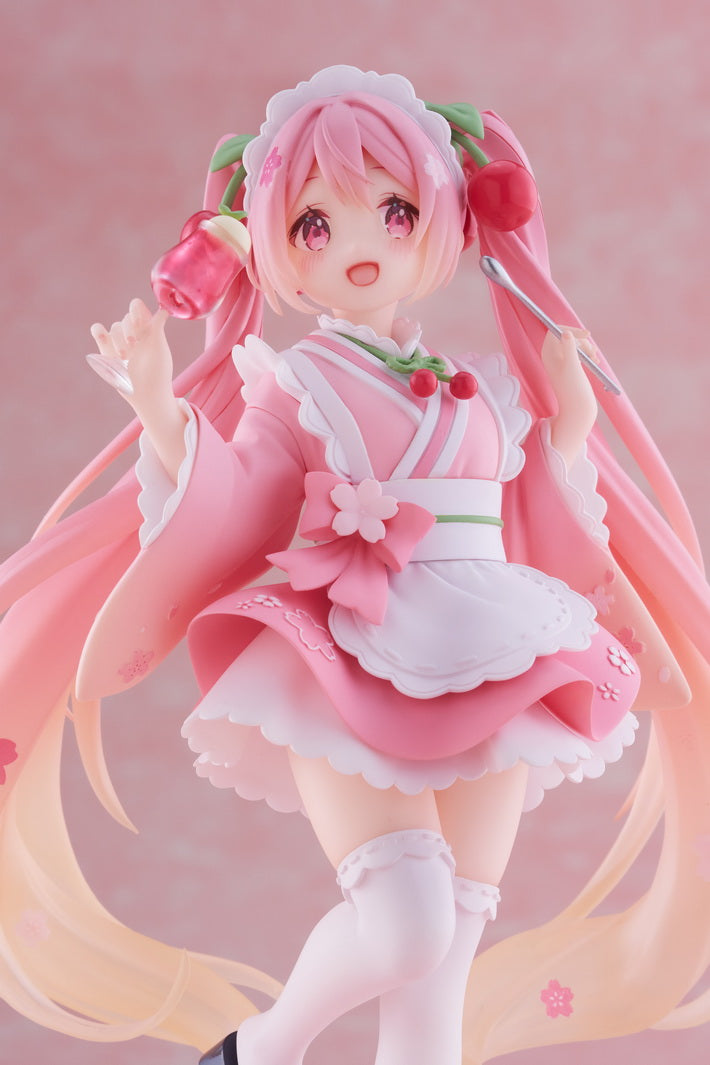 IN-STOCK Taito - Vocaloid Newly Written Figure - Sakura Miku: Japanese Cafe Ver.