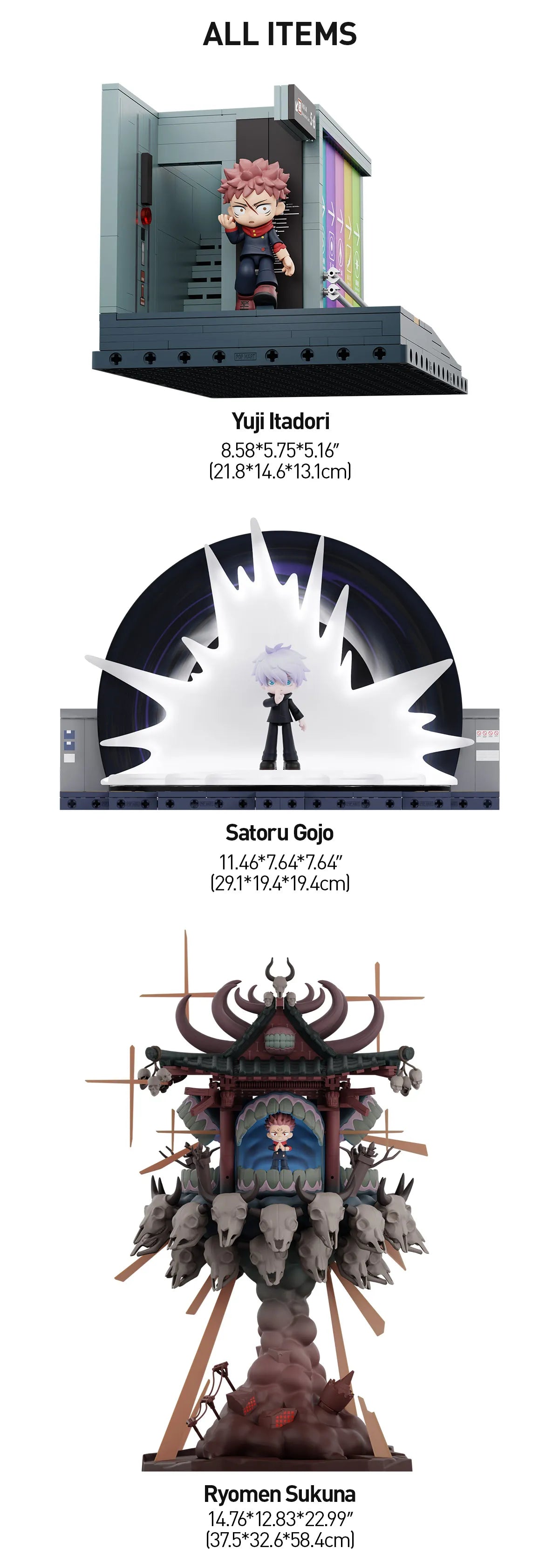 BACK-ORDER POP MART - Jujutsu Kaisen Series: Domain Expansion - Scene Blocks - Ryomen Sukuna