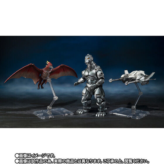 PRE-ORDER Bandai - S.H.MonsterArts - Godzilla vs Mechagodzilla - Mechagodzilla & Garuda & Fire Rodan: Makuhari Decisive Battle Ver. [EXCLUSIVE]