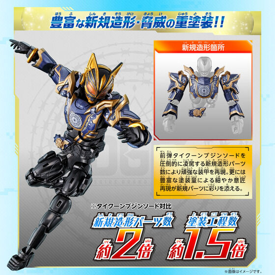 PRE-ORDER Bandai - Revolve Change Figure PB08 - Kamen Rider Geats - Kamen Rider Nago Fantasy Form & Rider Head 4 Parts Set [EXCLUSIVE]