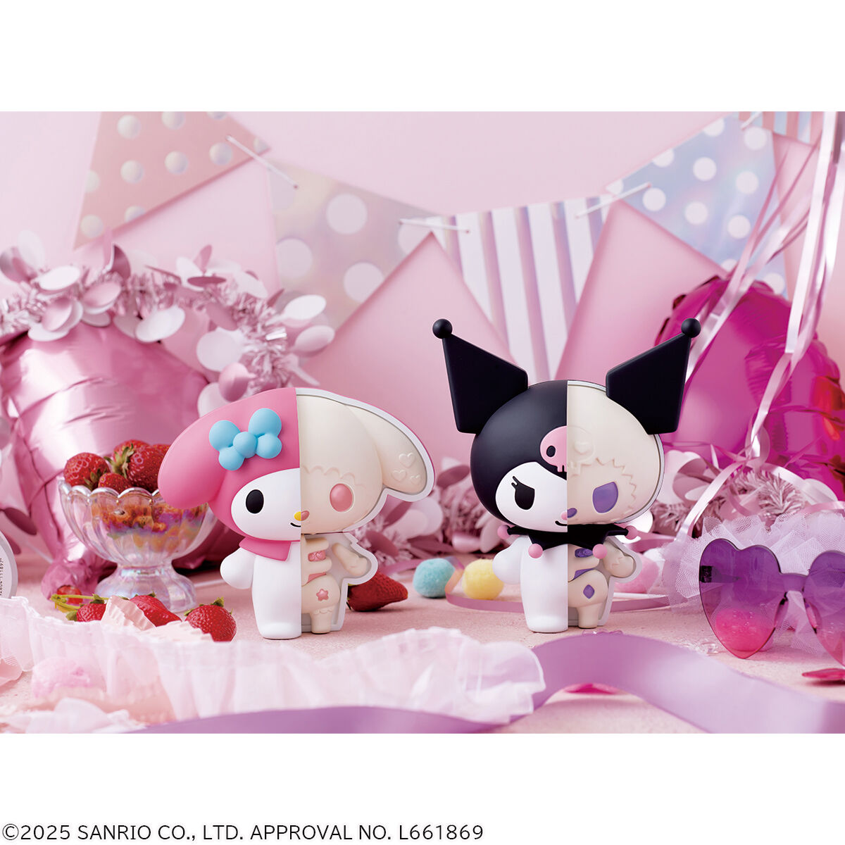 PRE-ORDER MegaHouse - KAITAI Puzzle FANTASY (Sofbi) Soft Vinyl Collection - My Melody & Kuromi Set [EXCLUSIVE]
