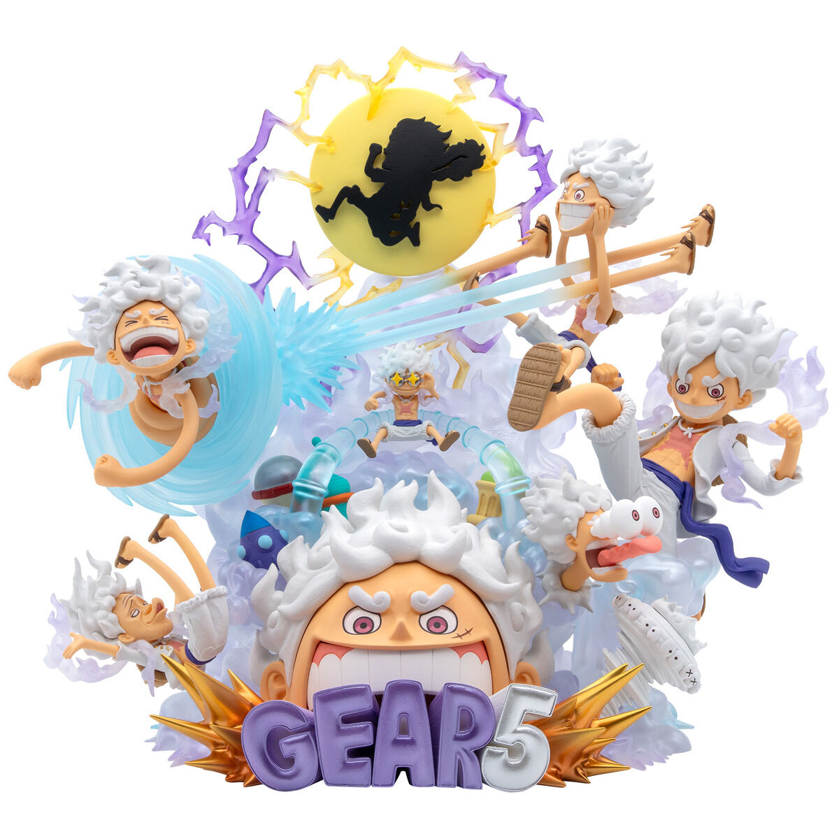 PRE-ORDER Bandai - S.H.Figuarts World Collectable Figure × S.H.Figuarts - One Piece - Monkey D. Luffy: Gear5 and ONE PIECE World Collectable Figure Premium - MONKEY D. LUFFY Gear5 SPECIAL [Bundle]