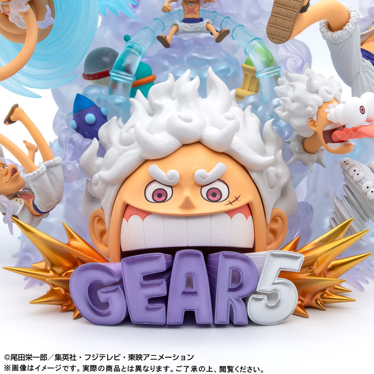 PRE-ORDER Bandai - S.H.Figuarts World Collectable Figure × S.H.Figuarts - One Piece - Monkey D. Luffy: Gear5 and ONE PIECE World Collectable Figure Premium - MONKEY D. LUFFY Gear5 SPECIAL [Bundle]