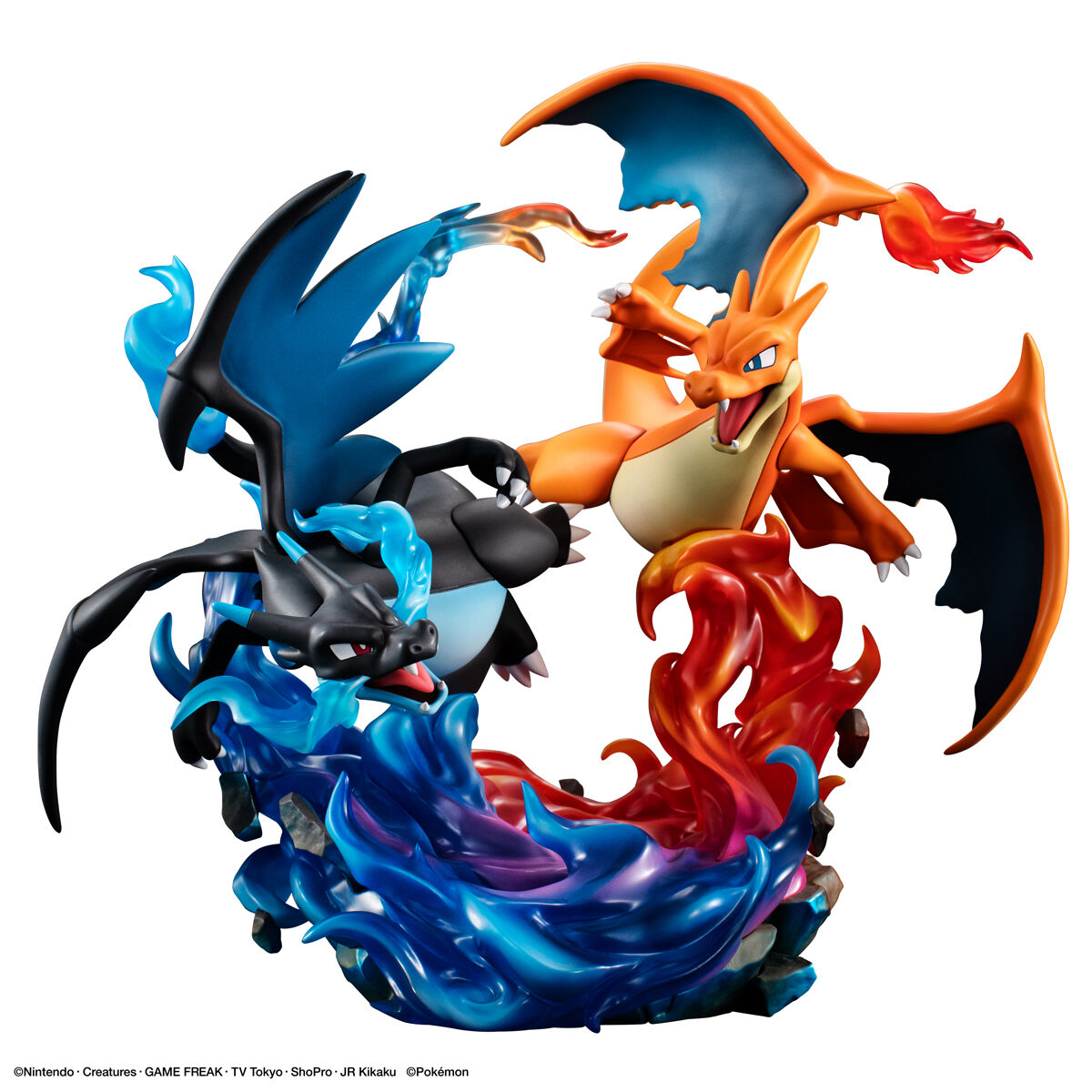 PRE-ORDER MegaHouse - G.E.M. EX Series - Pokémon - Mega Charizard X & Mega Charizard Y [JP]