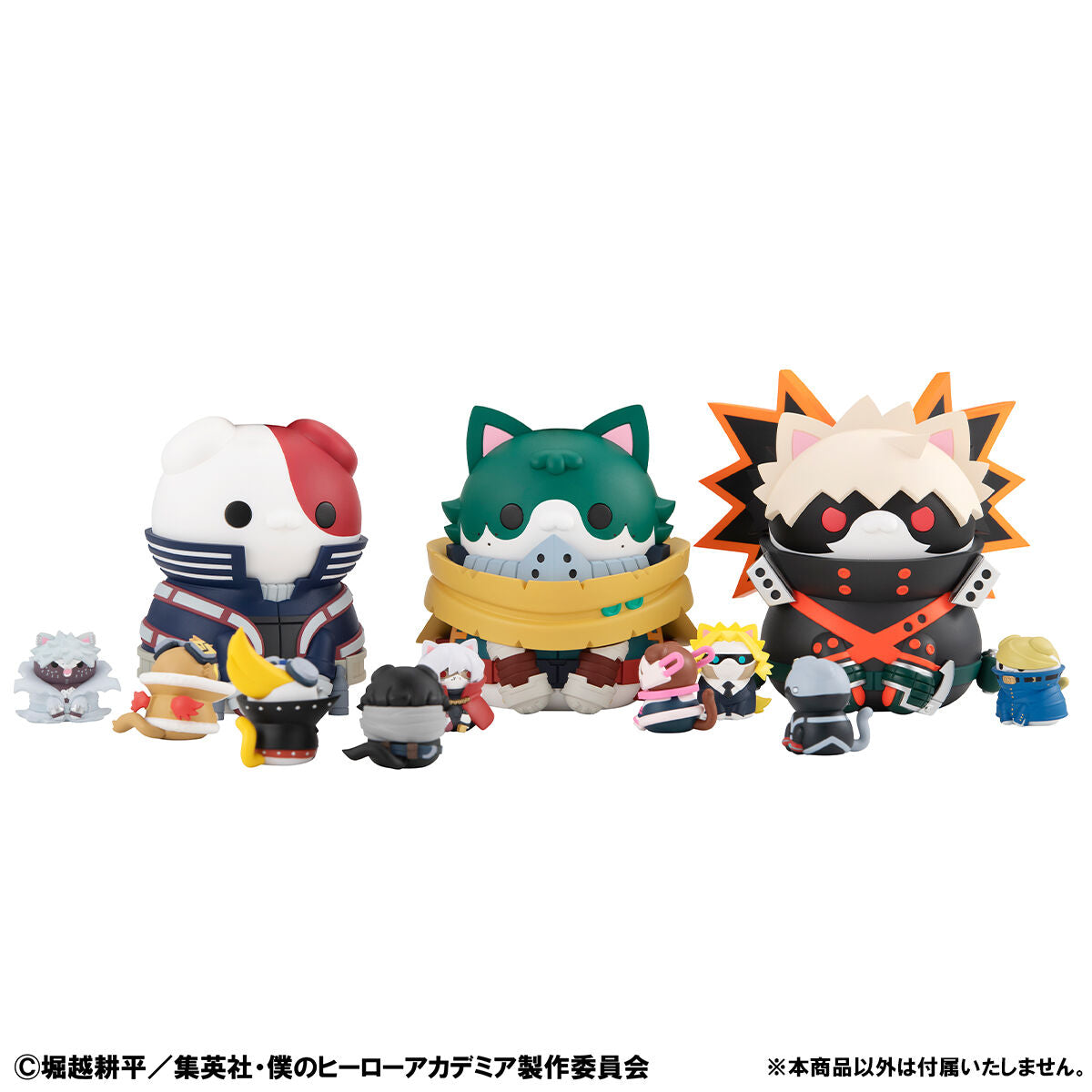PRE-ORDER MegaHouse - MEGA CAT PROJECT - My Hero Academia - Nyanto! The Big Heroaca Cats Series - Midoriya & Bakugo & Todoroki Set [EXCLUSIVE]