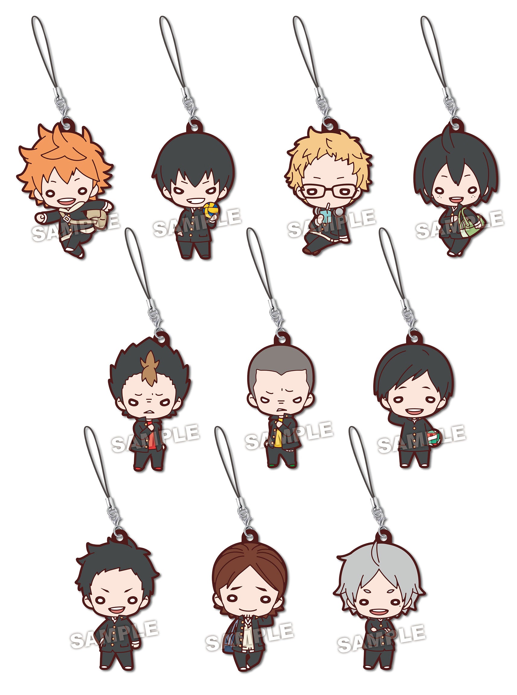 IN-STOCK Nitotan Haikyuu!! Uniform Karasuno High School Rubber Mascot [Blind Box]