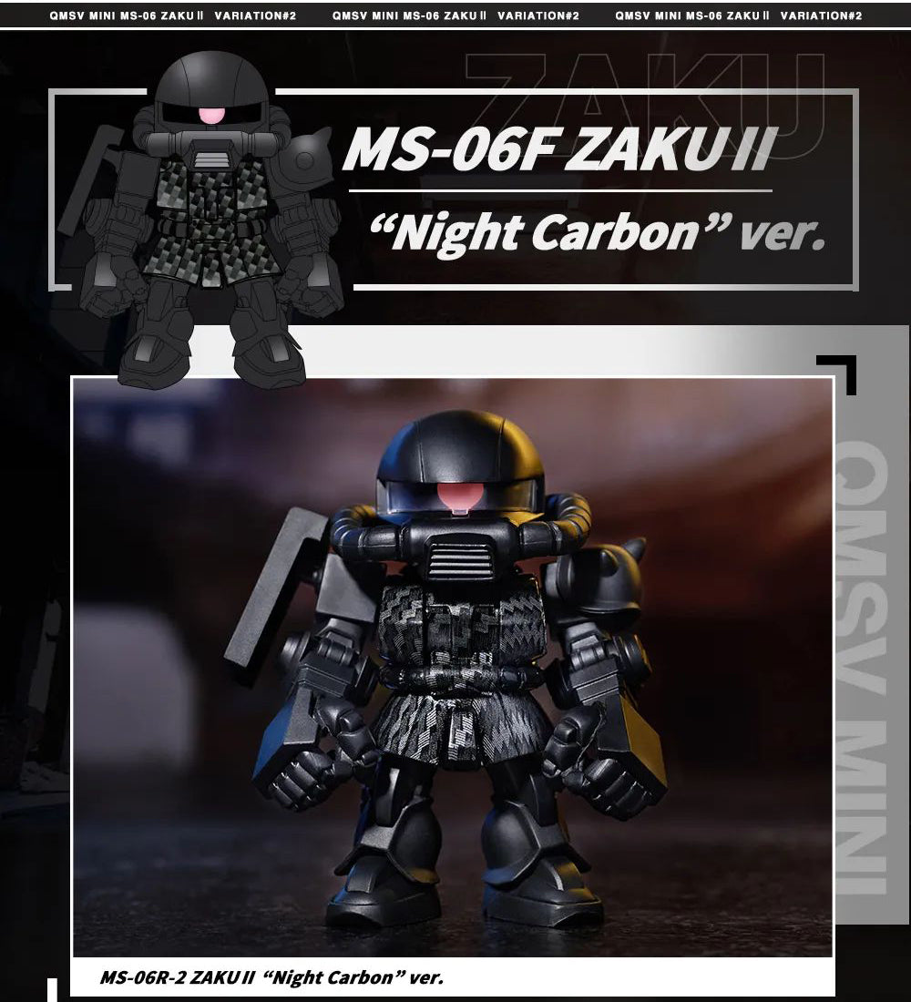 PRE-ORDER Bandai - QMSV Mini - MS-06 Zaku II Series 2 [Box of 8]