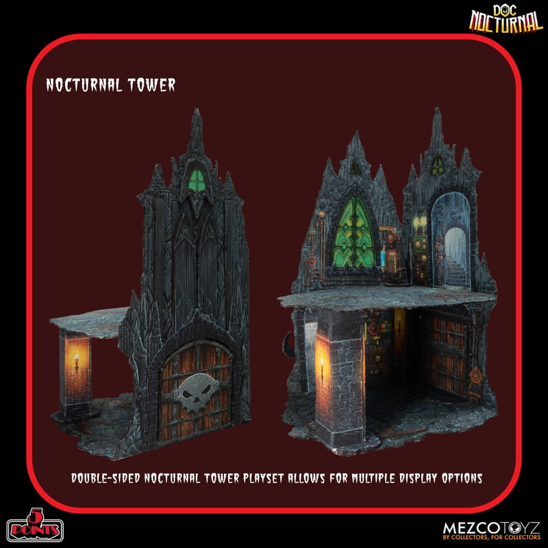 PRE-ORDER Mezco - 5 Points - Doc Nocturnal - Nocturnal Tower Playset