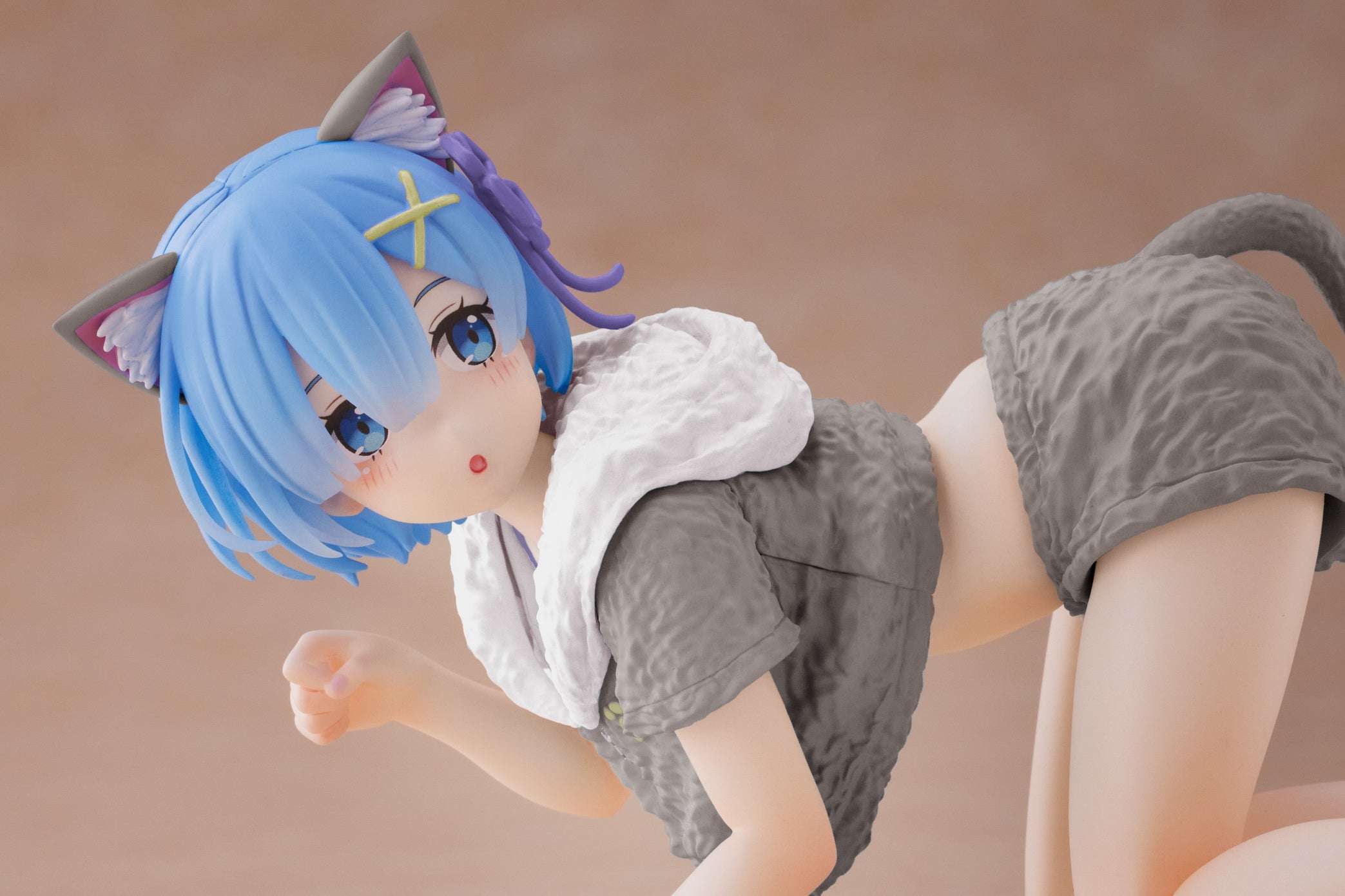 PRE-ORDER Taito - Re:ZERO -Starting Life in Another World- Desktop Cute Figure - Rem: Cat Roomwear Ver. Renewal Edition