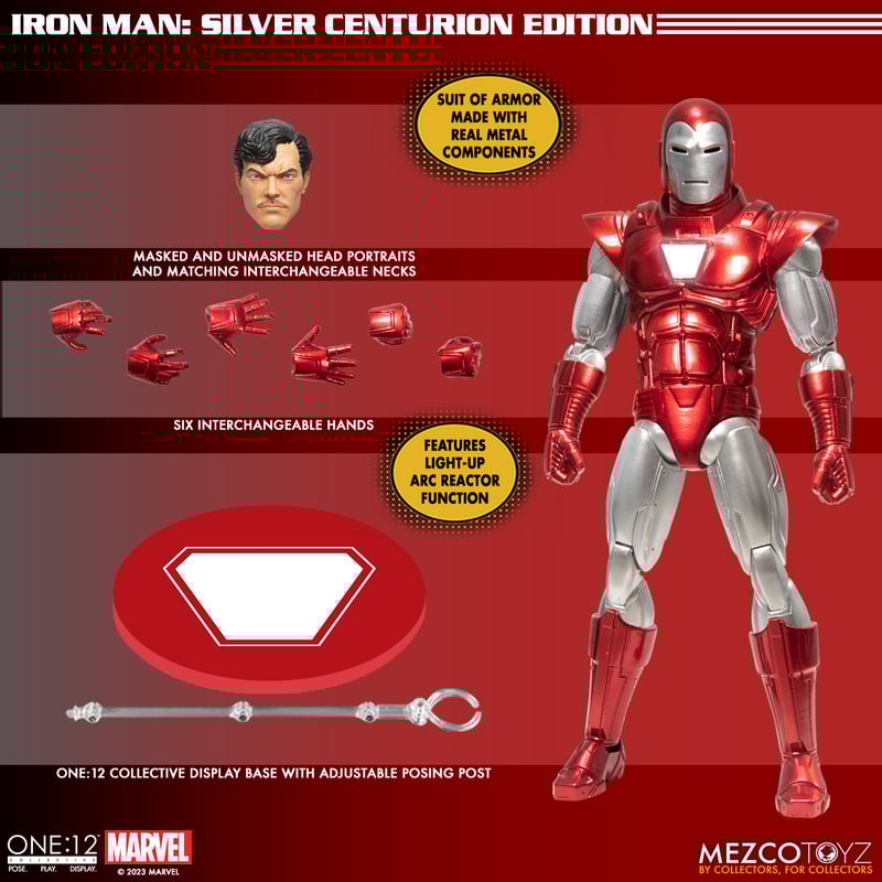 PRE-ORDER One: 12 Collective - Marvel - Iron Man: Silver Centurion