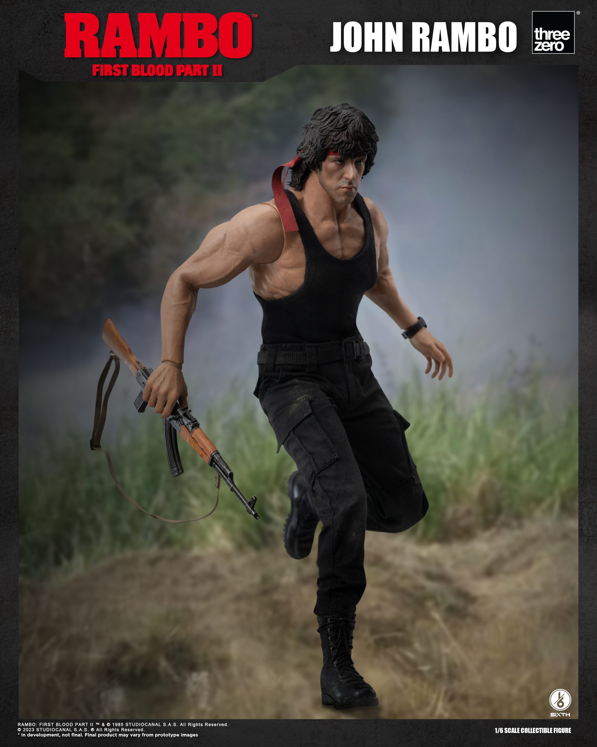PRE-ORDER threezero - Rambo: First Blood Part II - John Rambo 1/6