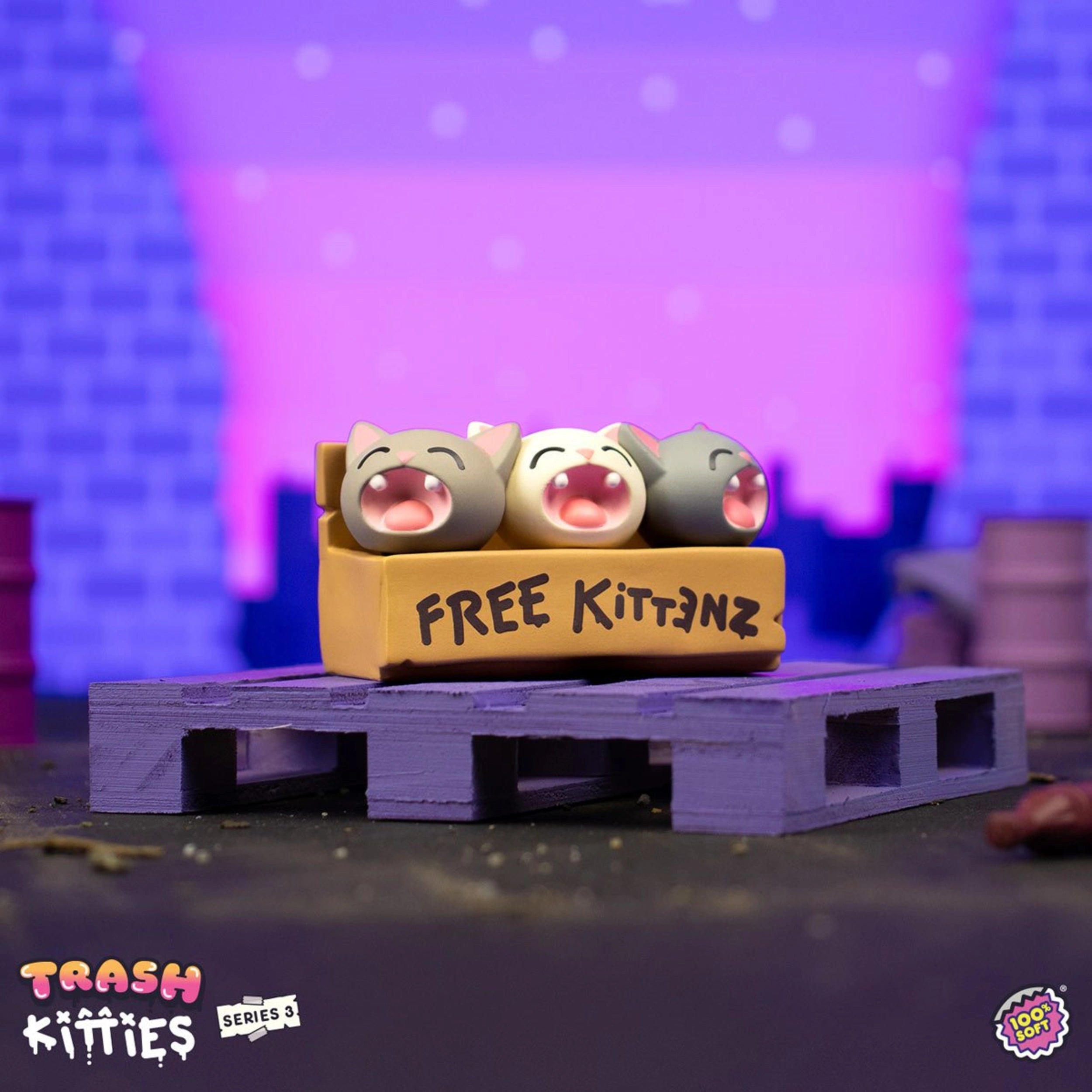 IN-STOCK 100% Soft - Trash Kitties Series 3