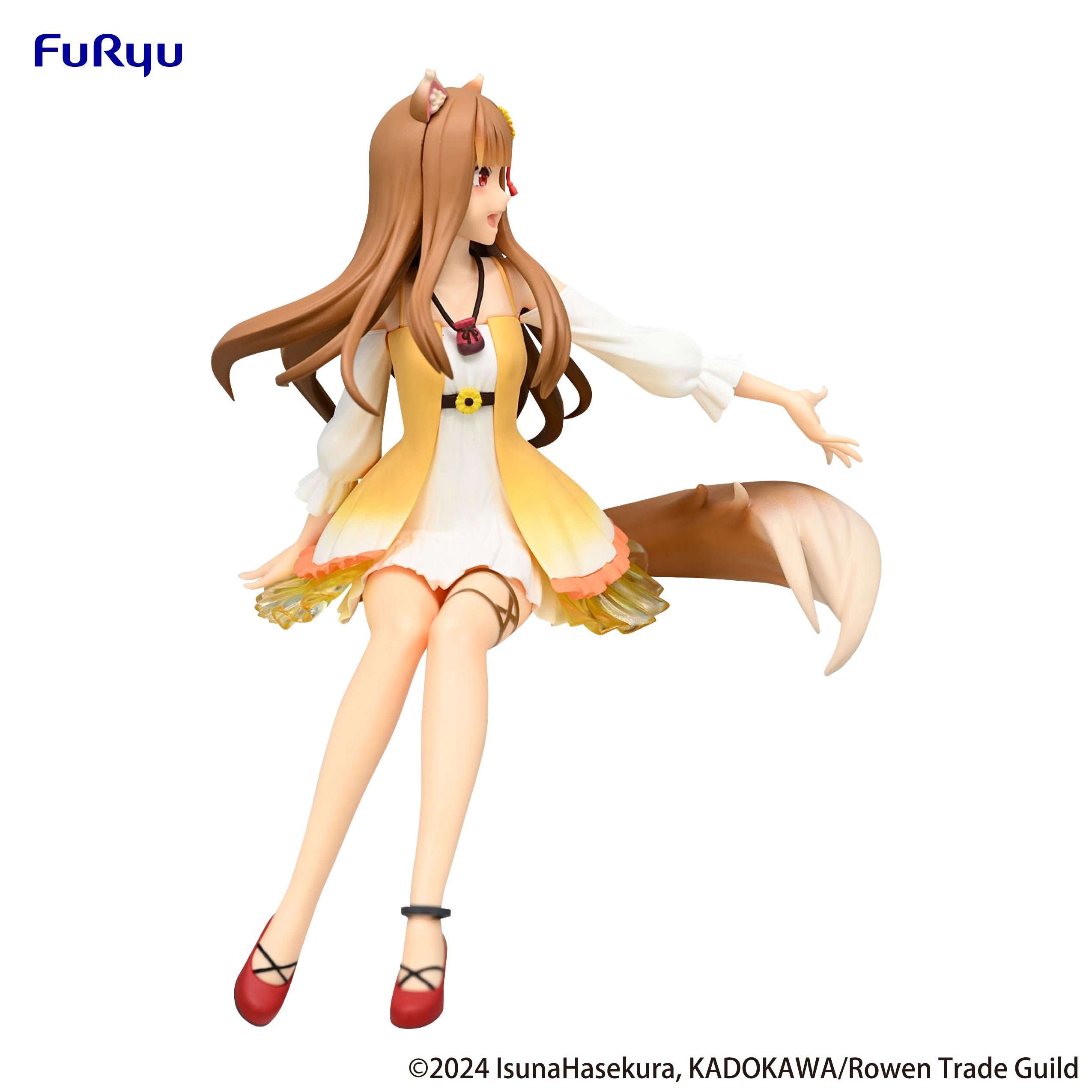 IN-STOCK FuRyu - Spice and Wolf: Merchant Meets the Wise Wolf Noodle Stopper Figure - Holo: Himawari One Piece Ver.