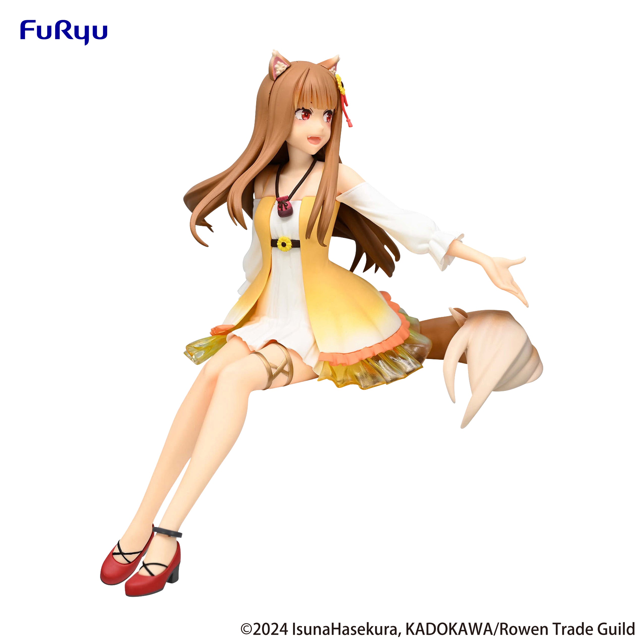 IN-STOCK FuRyu - Spice and Wolf: Merchant Meets the Wise Wolf Noodle Stopper Figure - Holo: Himawari One Piece Ver.
