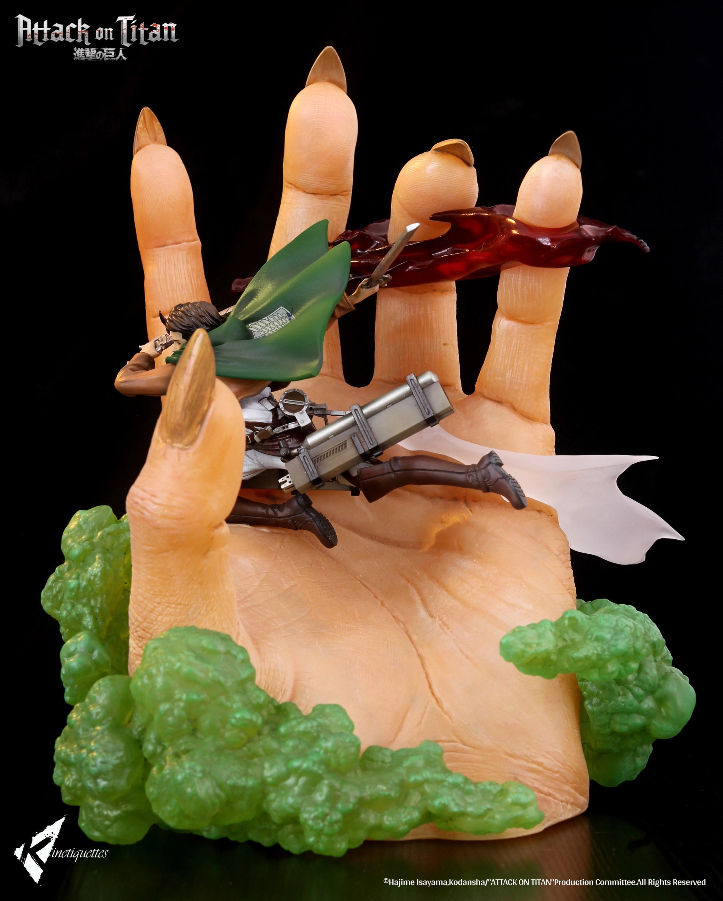 PRE-ORDER Kinetiquettes - Attack on Titan - Levi Ackerman vs Beast Titan 1/10