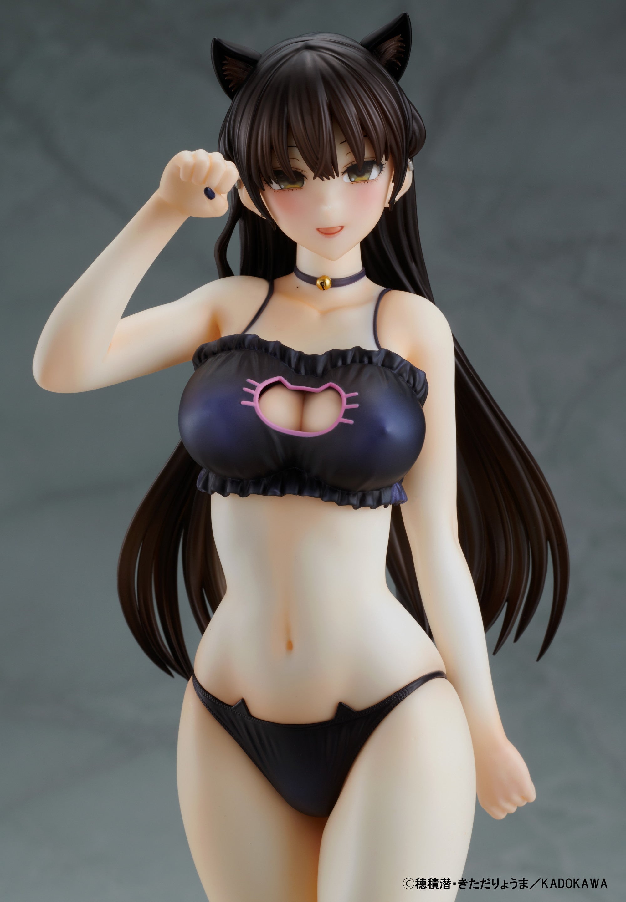 PRE-ORDER Kaitendo - The Story of a Manga Artist Who Was Imprisoned by a Strange High School Girl - Konata: Competition Swimsuit & Cat Lingerie Costume Set 1/6
