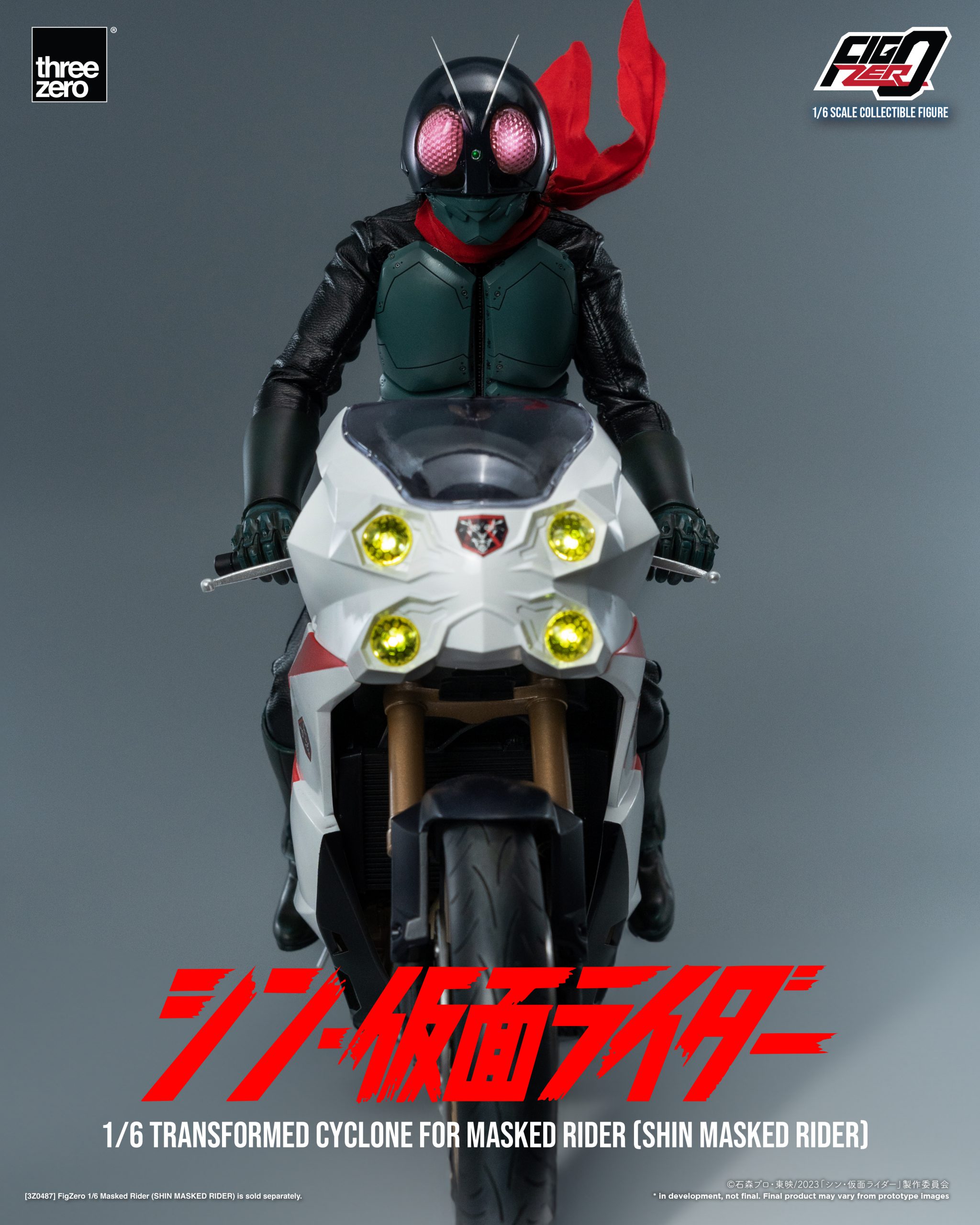 PRE-ORDER threezero - FigZero - Shin Kamen Rider - Transformed Cyclone 1/6