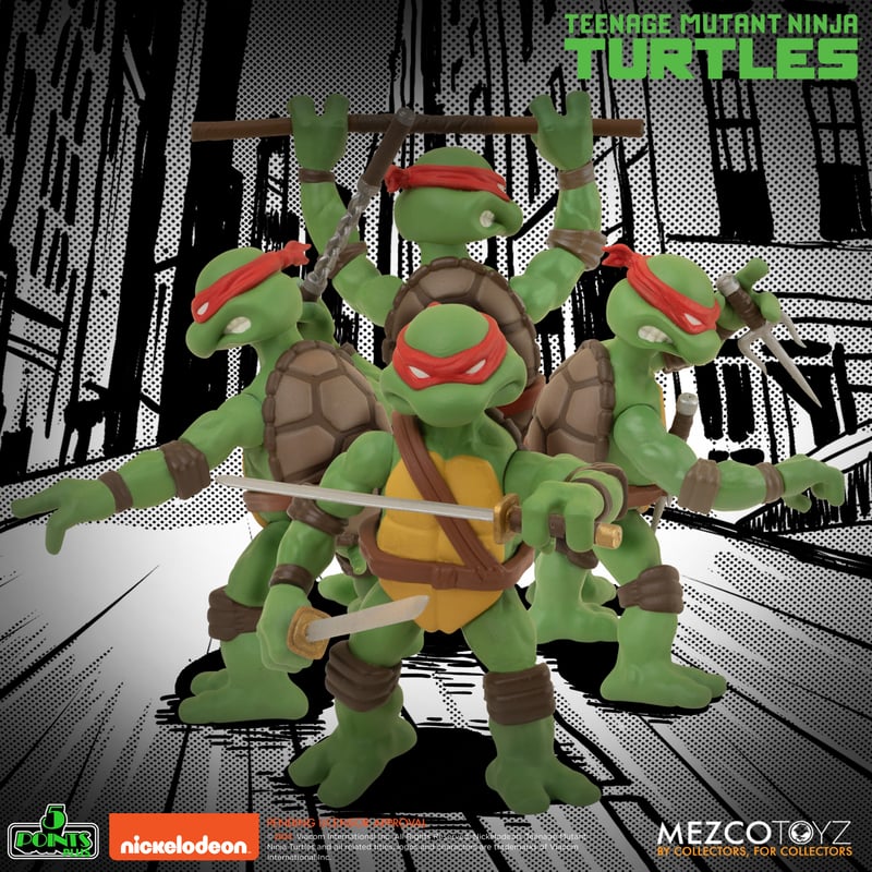 PRE-ORDER Mezco - 5 Points - Teenage Mutant Ninja Turtles Deluxe Set