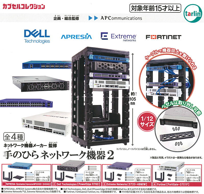 BACK-ORDER Tarlin - Supervised by network equipment manufacturer Palm network equipment 2 [Set of 4]
