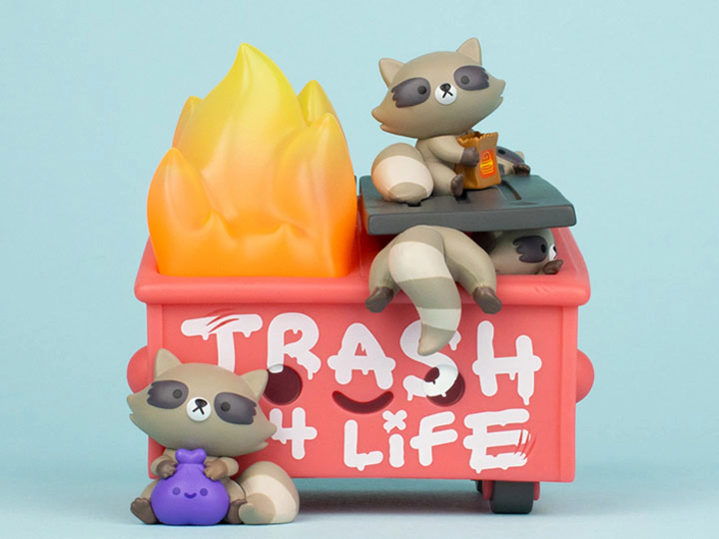 PRE-ORDER 100% Soft - Dumpster Fire - Trash Panda Dumpster Fire