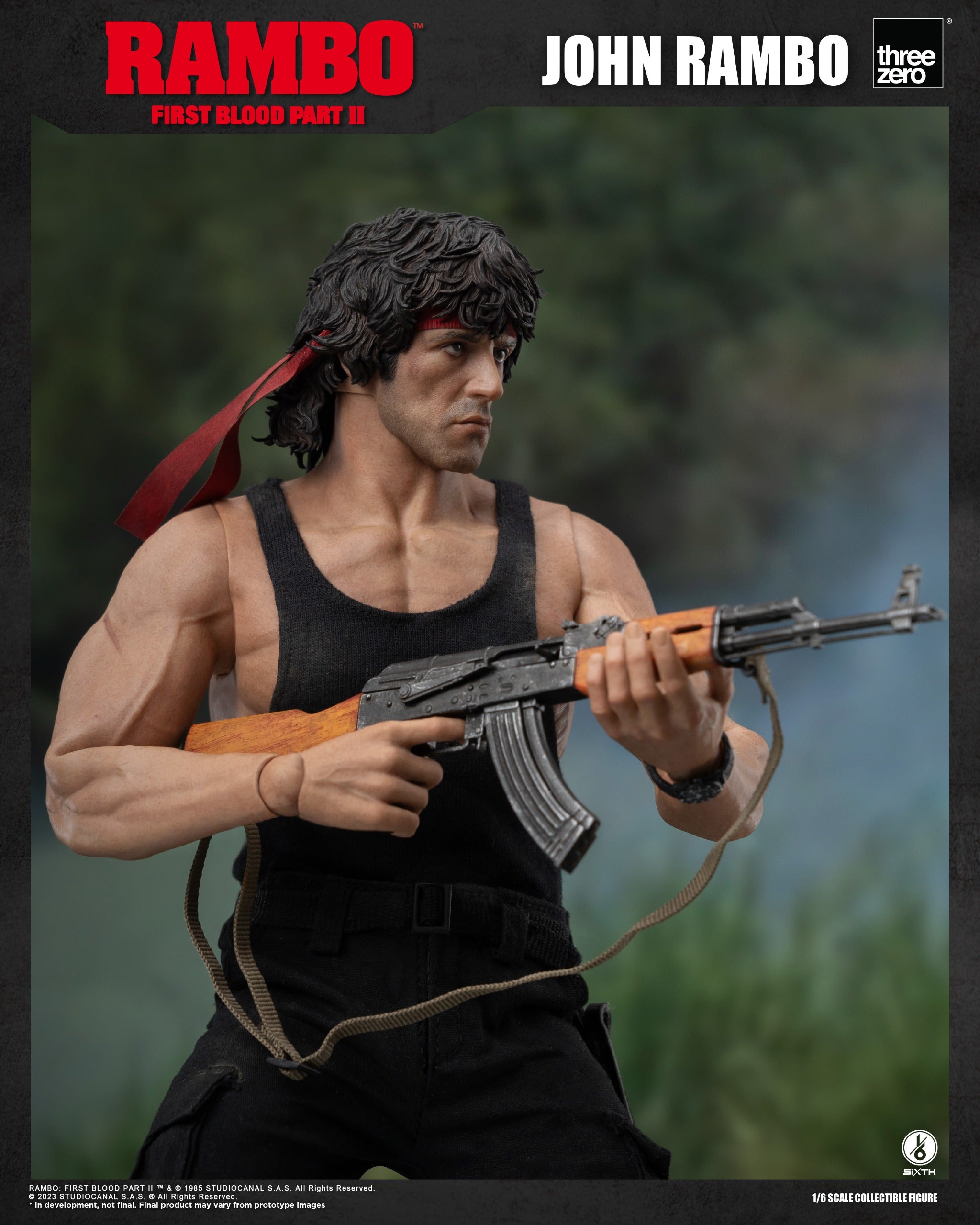 PRE-ORDER threezero - Rambo: First Blood Part II - John Rambo 1/6